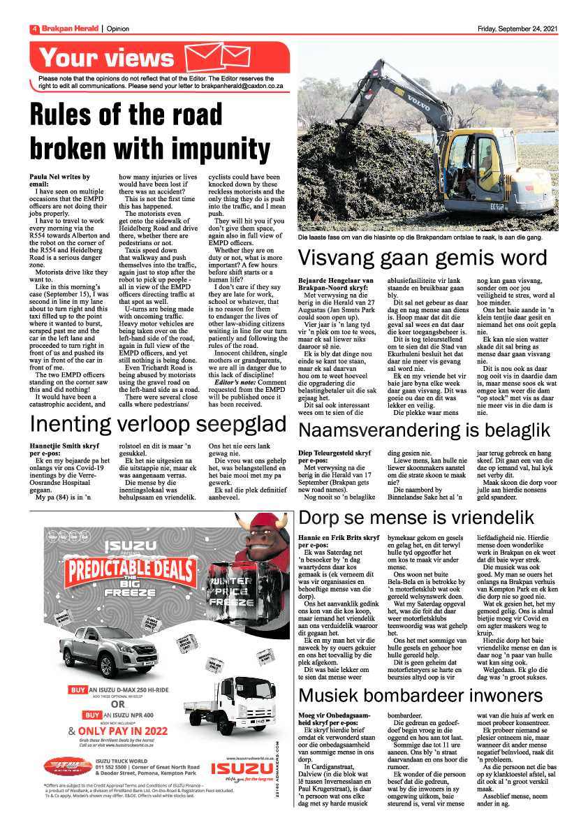 Brakpan Herald 24 September 2021 page 4