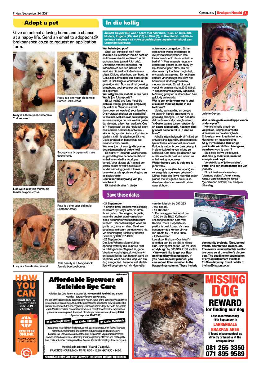 Brakpan Herald 24 September 2021 page 5