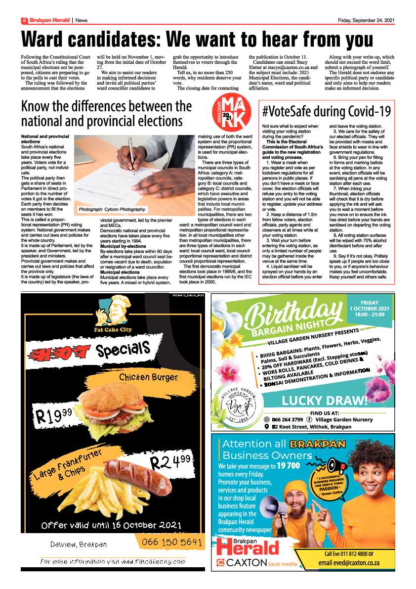 Brakpan Herald 24 September 2021 page 6