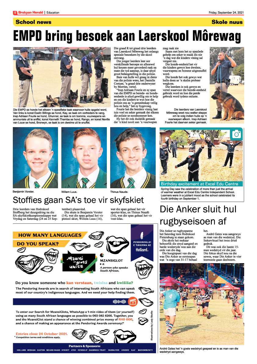 Brakpan Herald 24 September 2021 page 8