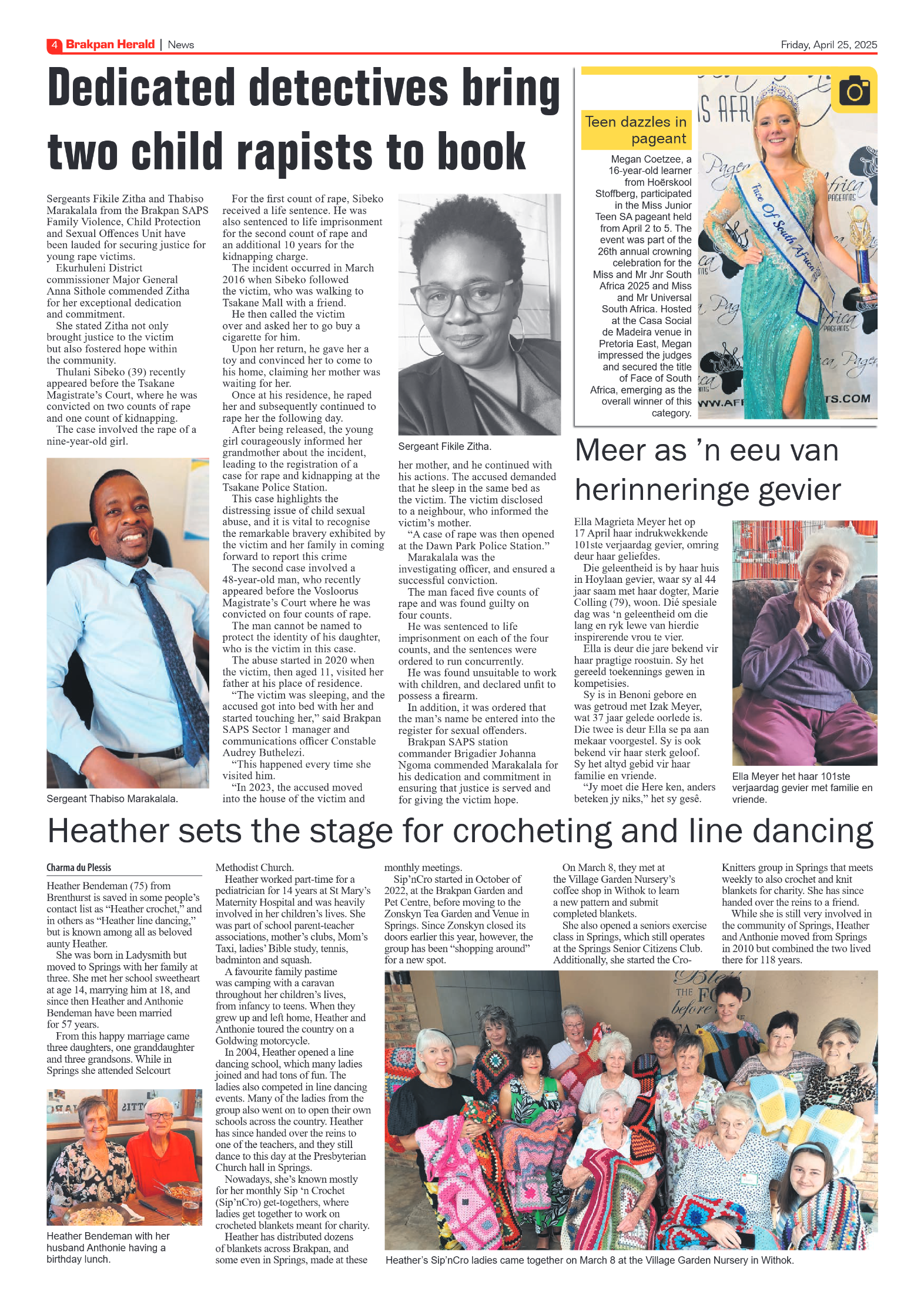 Brakpan Herald 25 April 2025 page 4