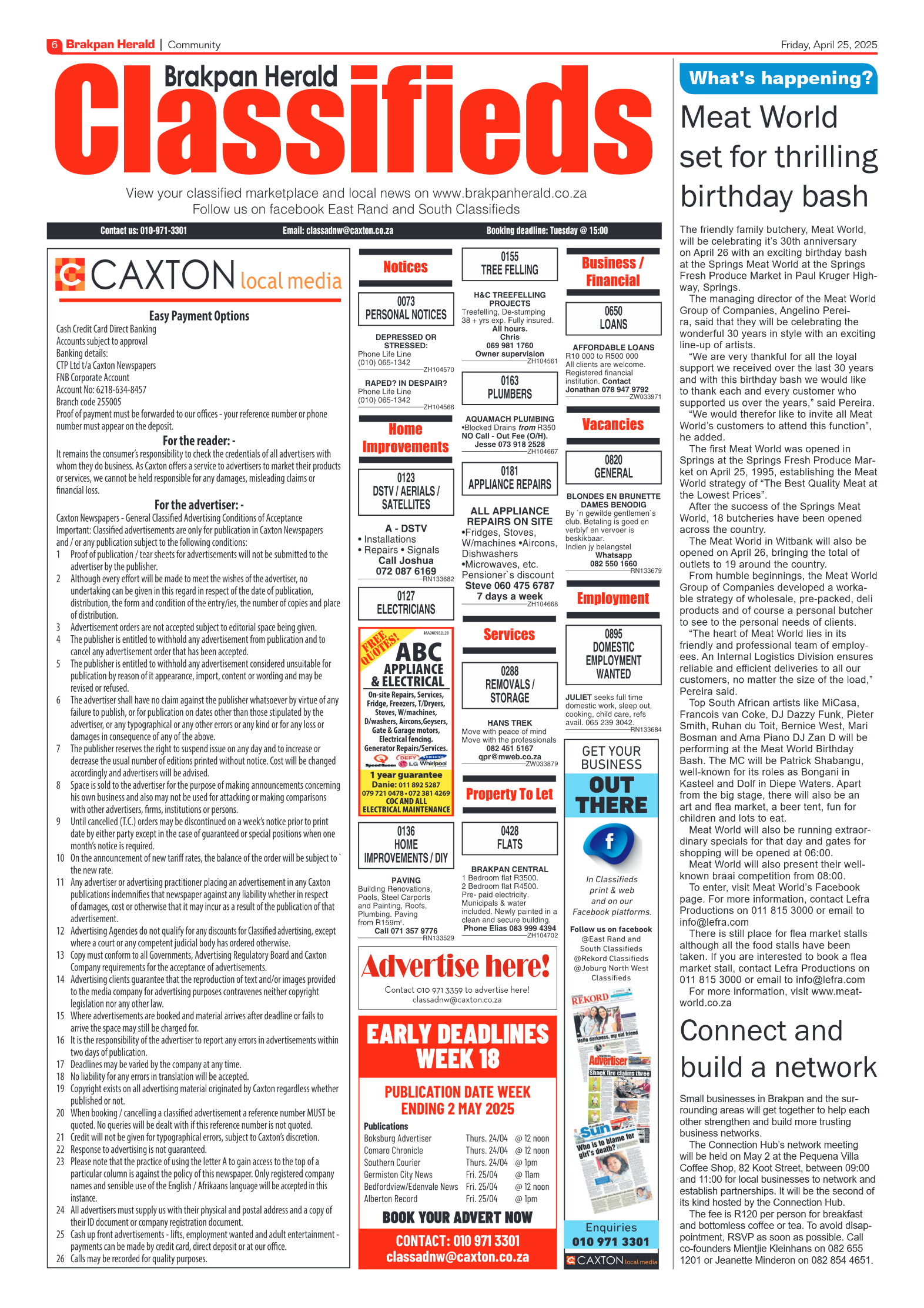 Brakpan Herald 25 April 2025 page 6
