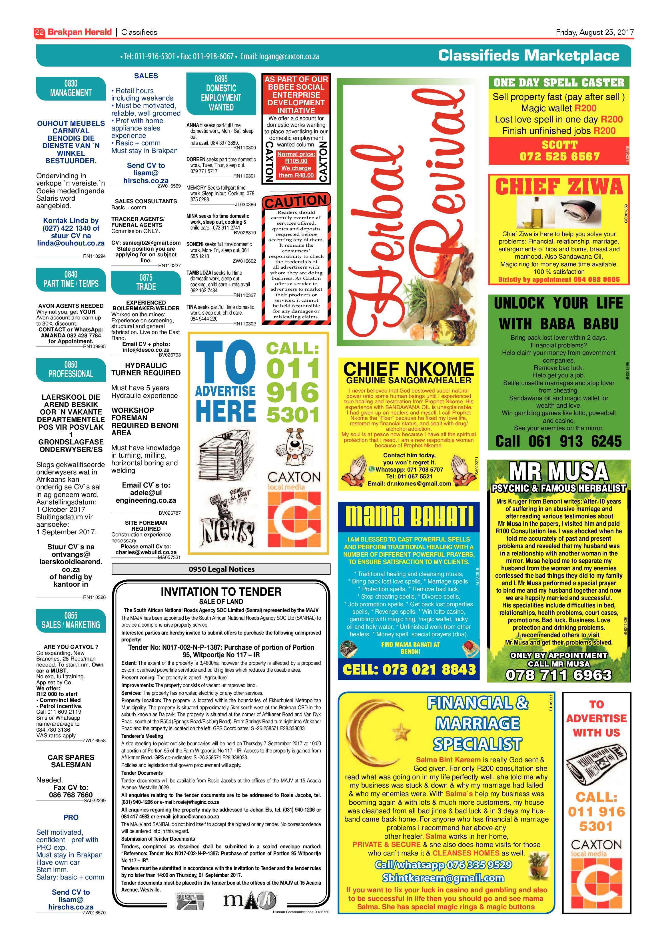 Brakpan Herald 25 August 2017 page 24