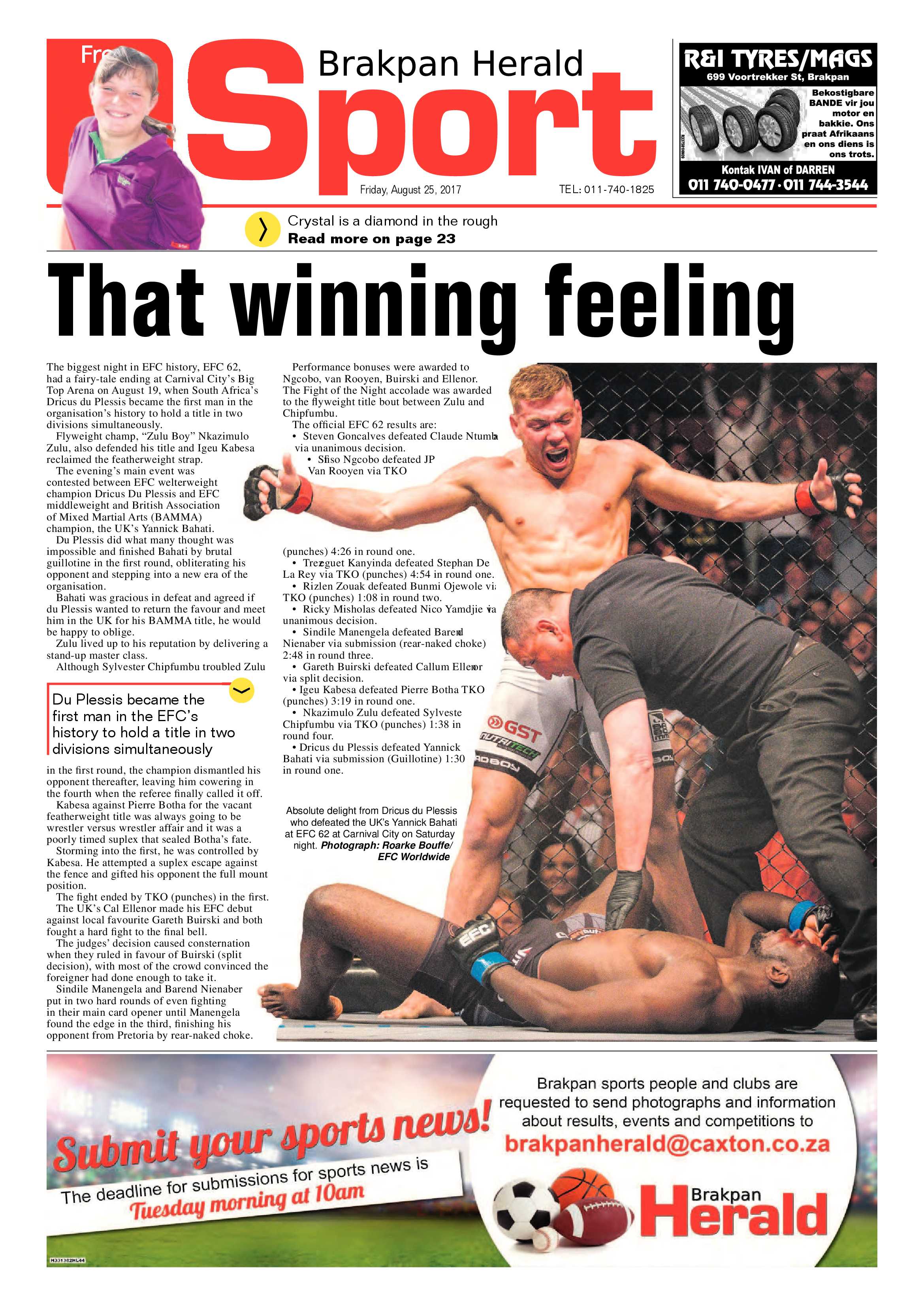 Brakpan Herald 25 August 2017 page 26