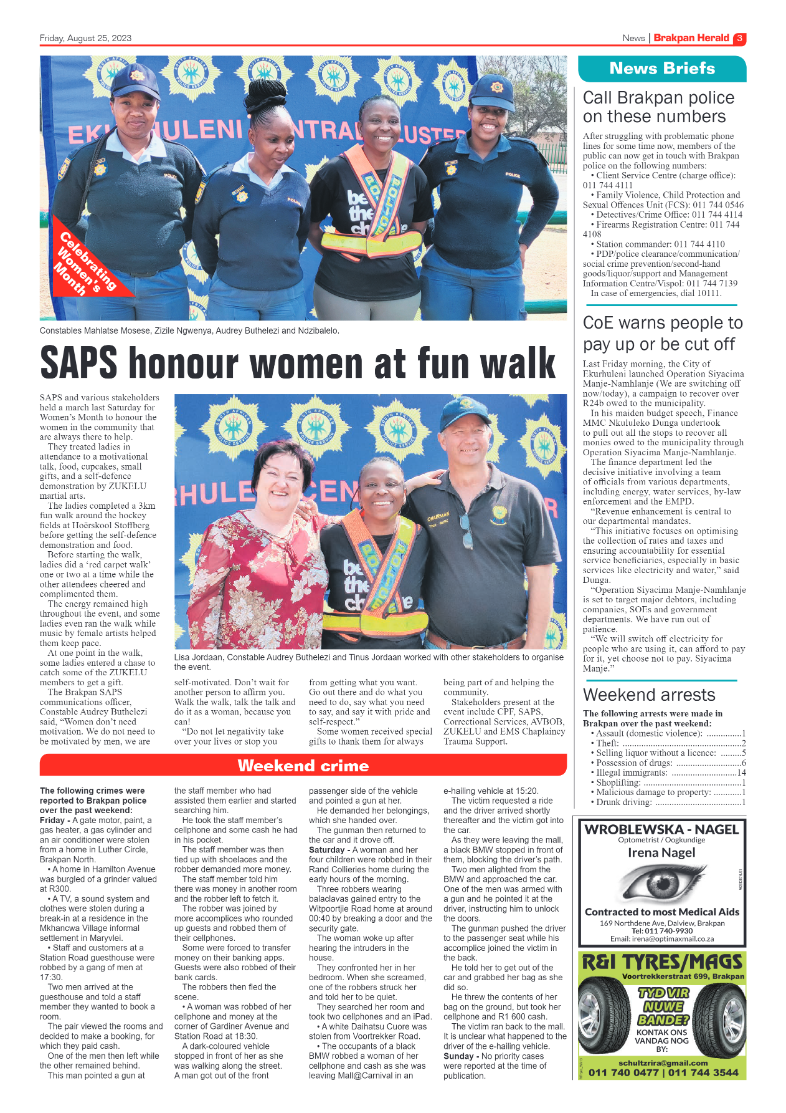 Brakpan Herald 25 August 2022 page 3