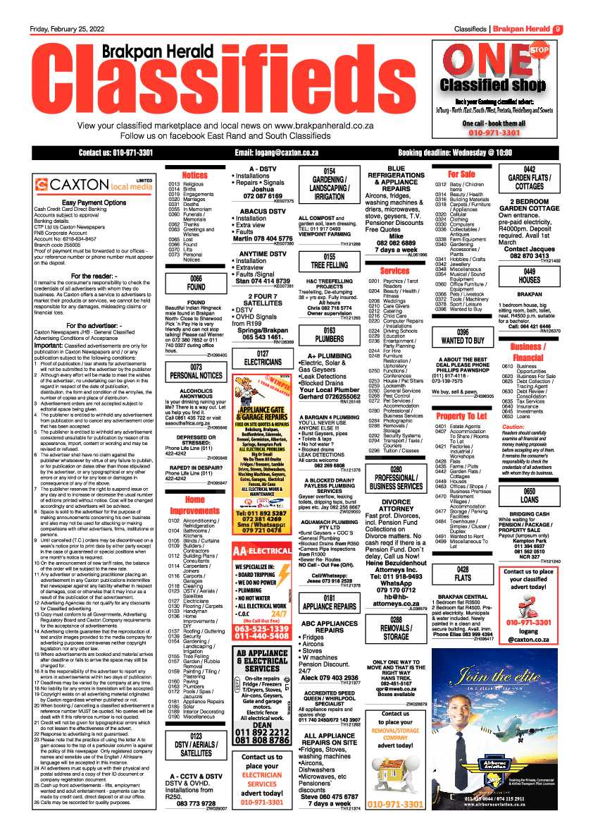 Brakpan Herald 25 February 2022 page 9