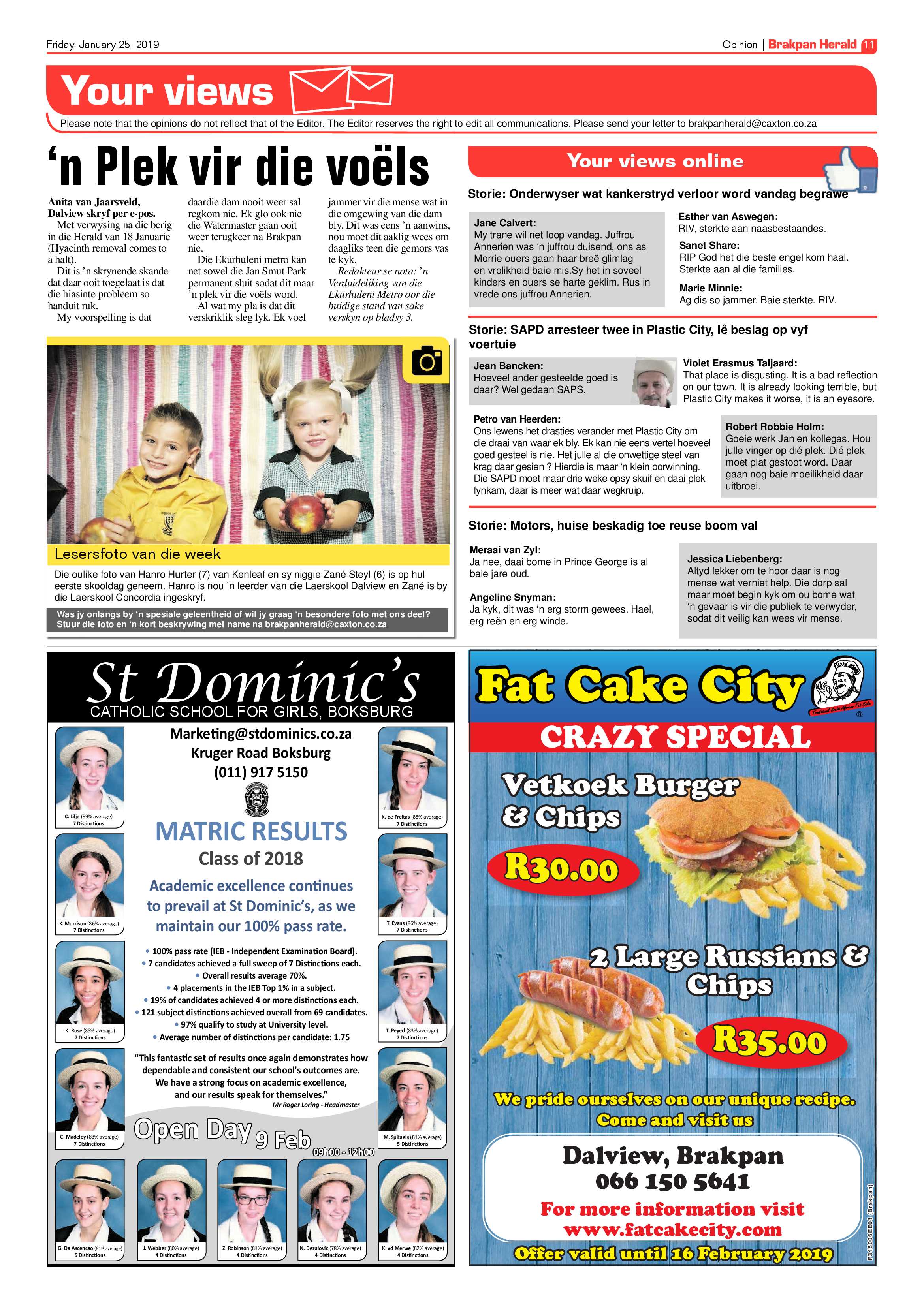 Brakpan Herald 25 January 2019 page 11
