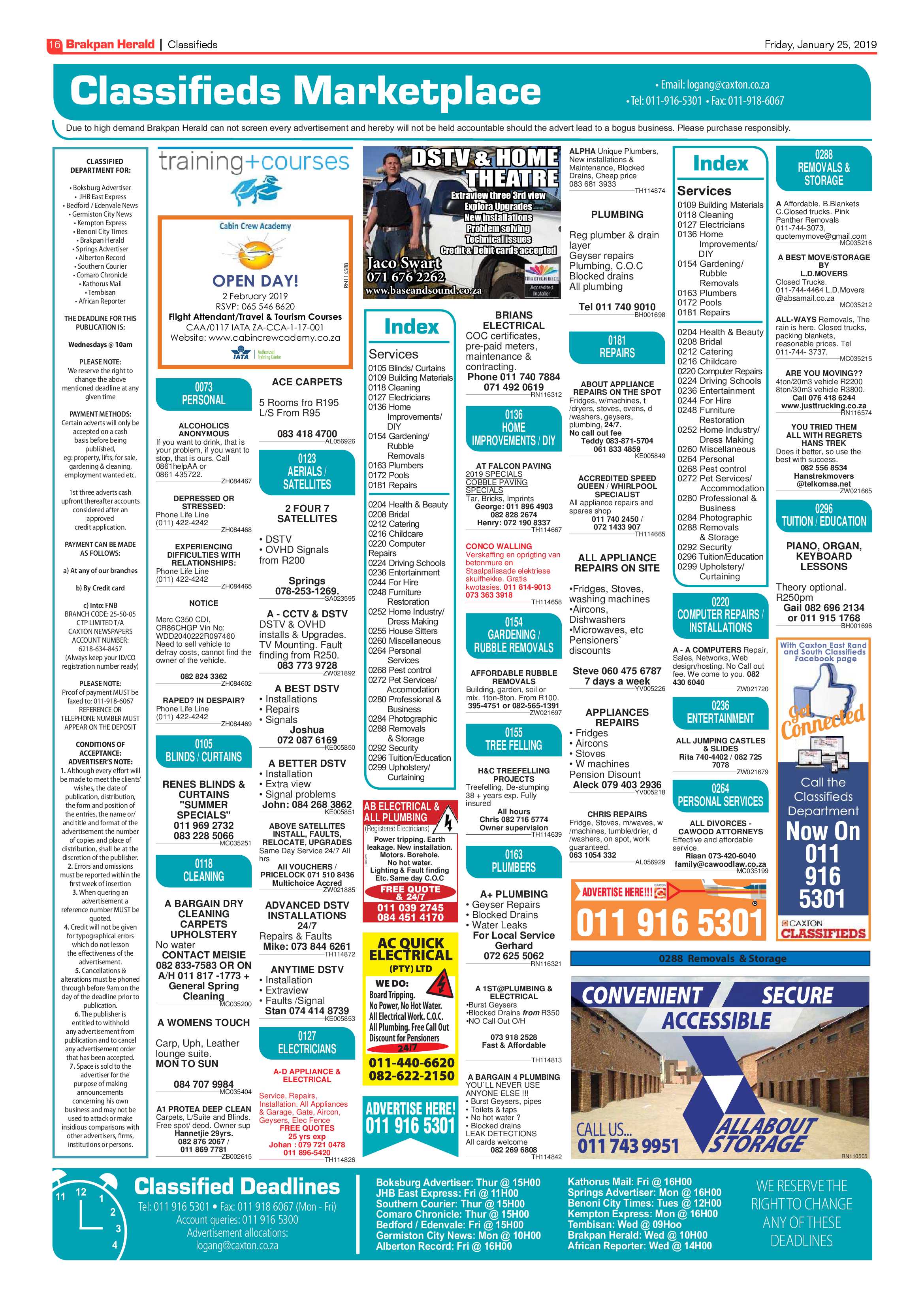 Brakpan Herald 25 January 2019 page 16