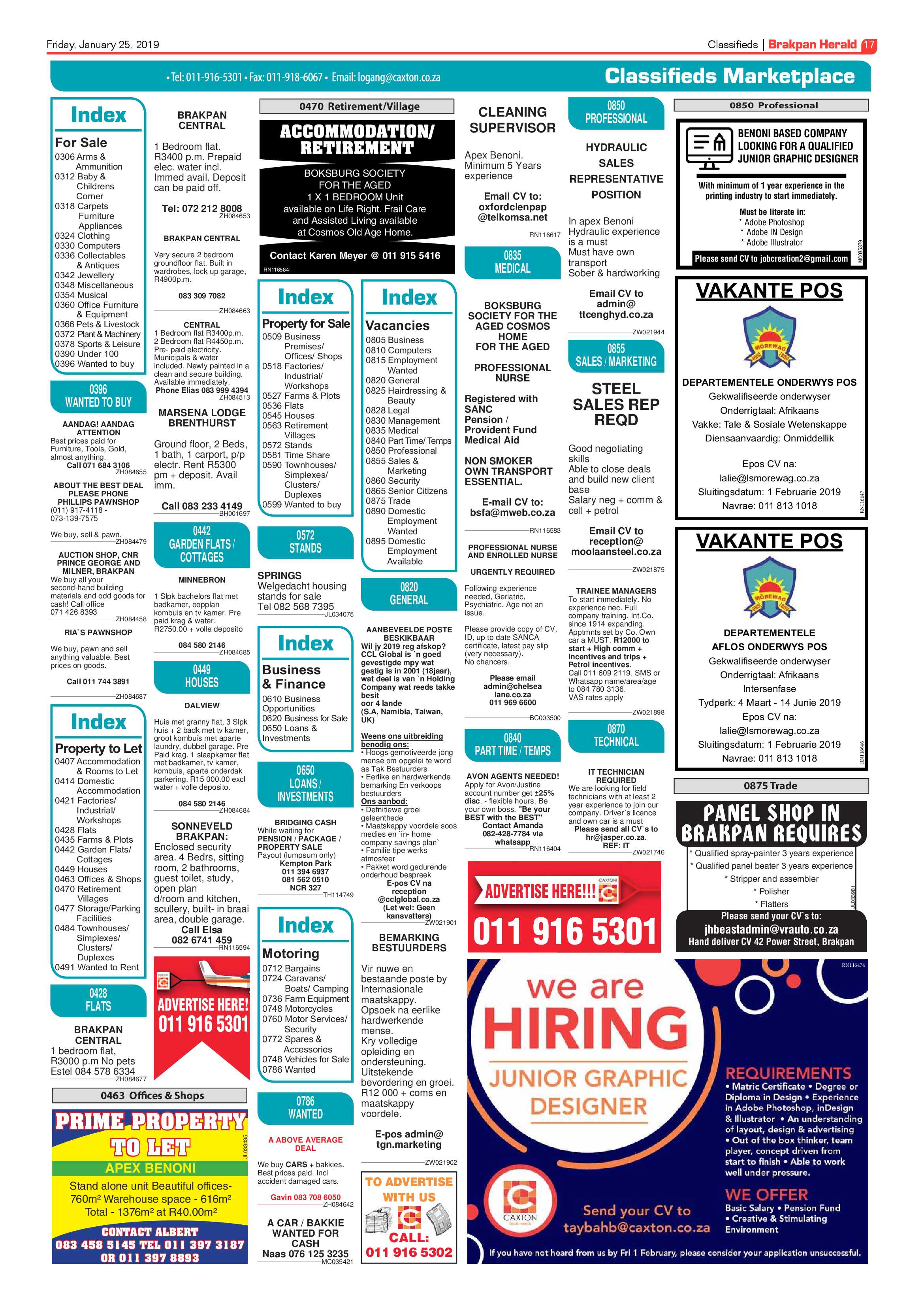 Brakpan Herald 25 January 2019 page 17