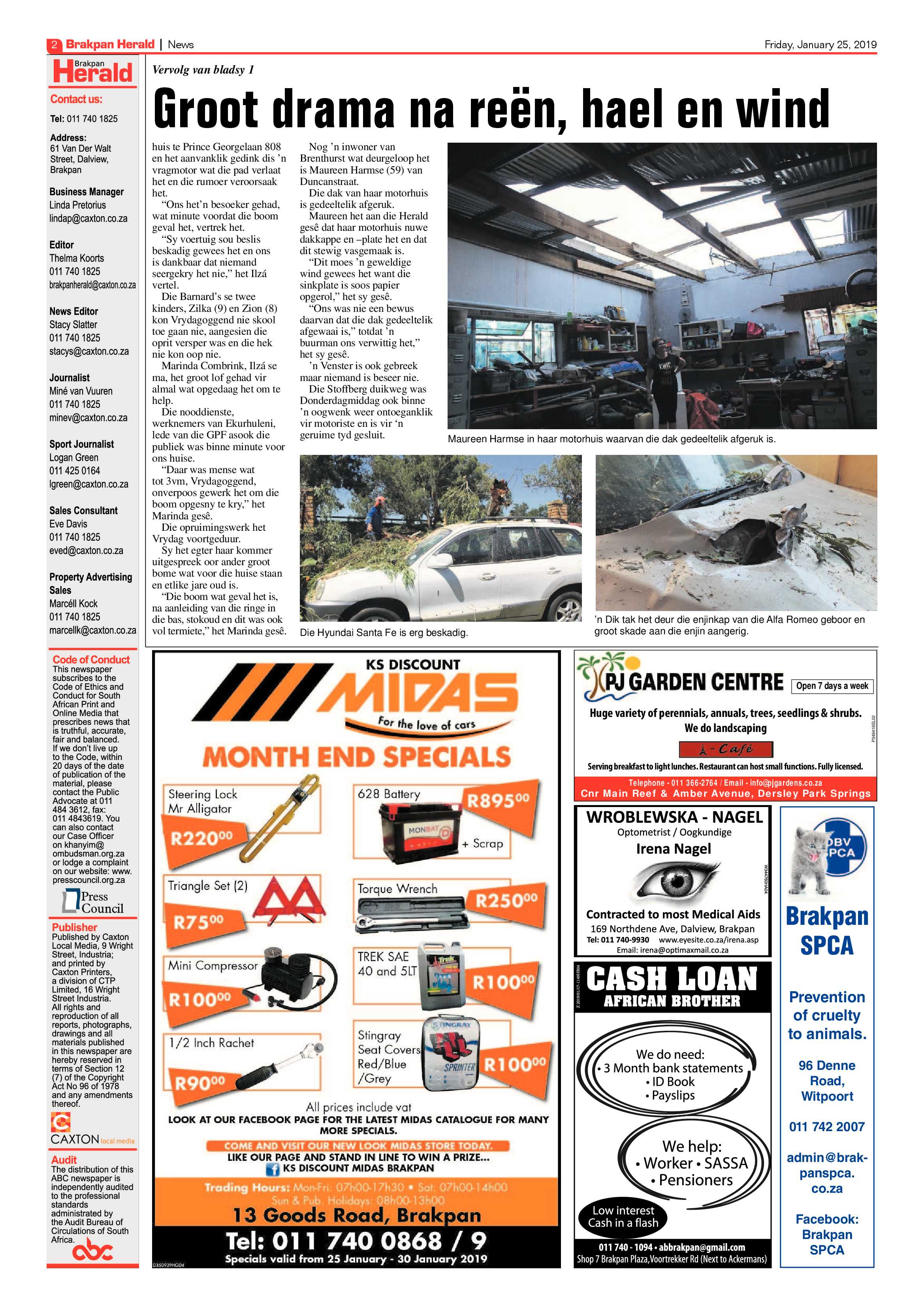 Brakpan Herald 25 January 2019 page 2