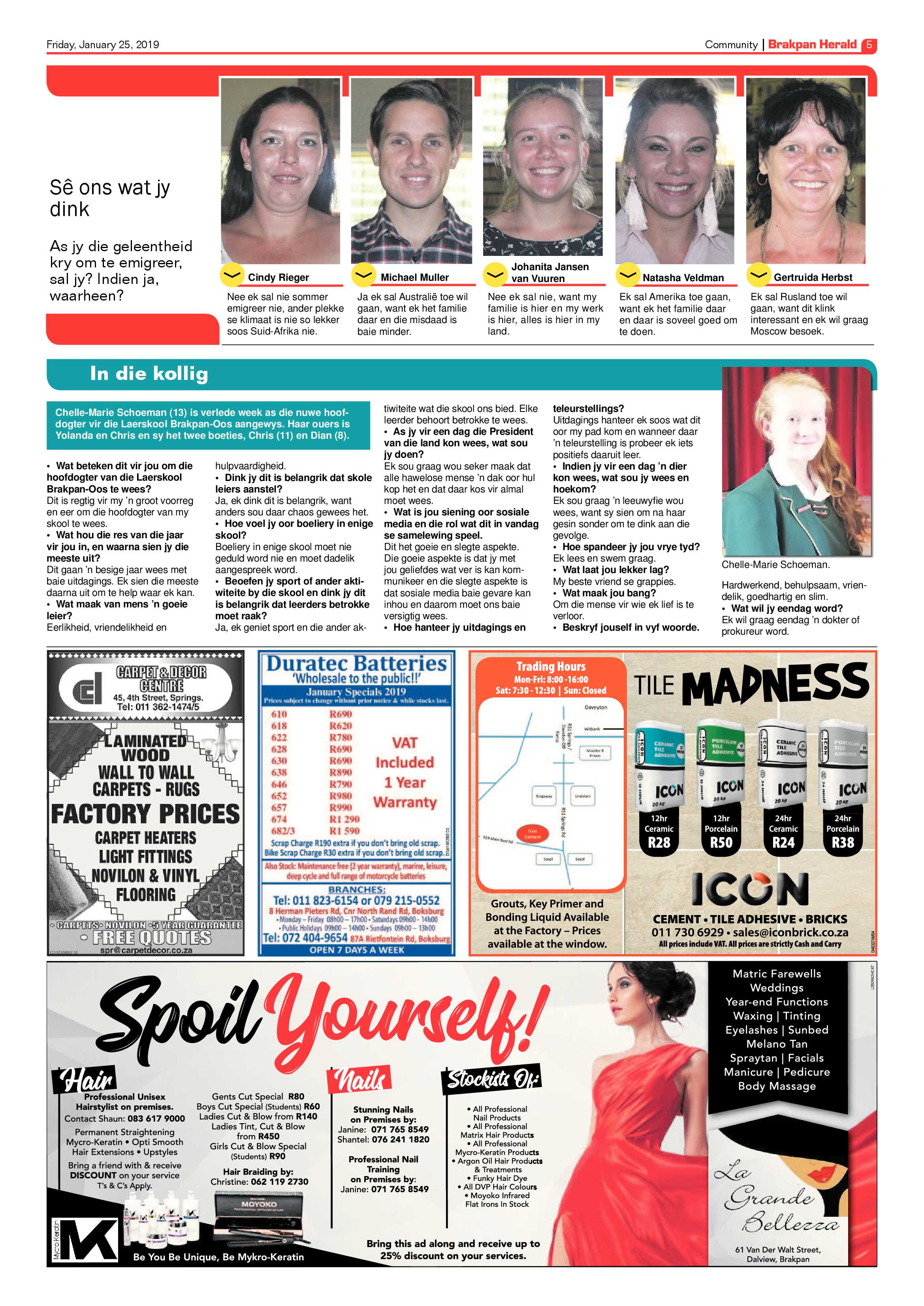 Brakpan Herald 25 January 2019 page 5