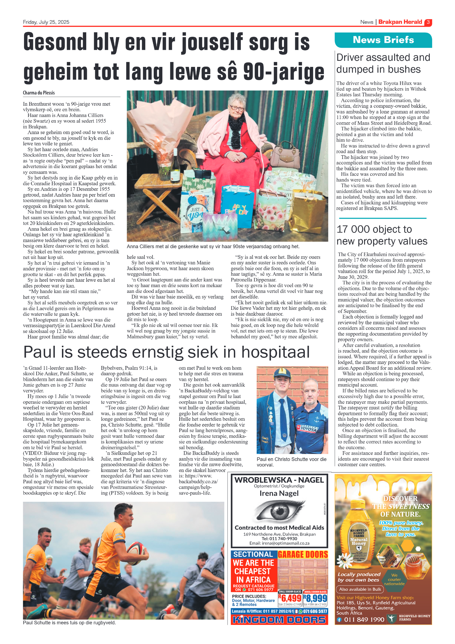 Brakpan Herald 25 July 2025 page 3