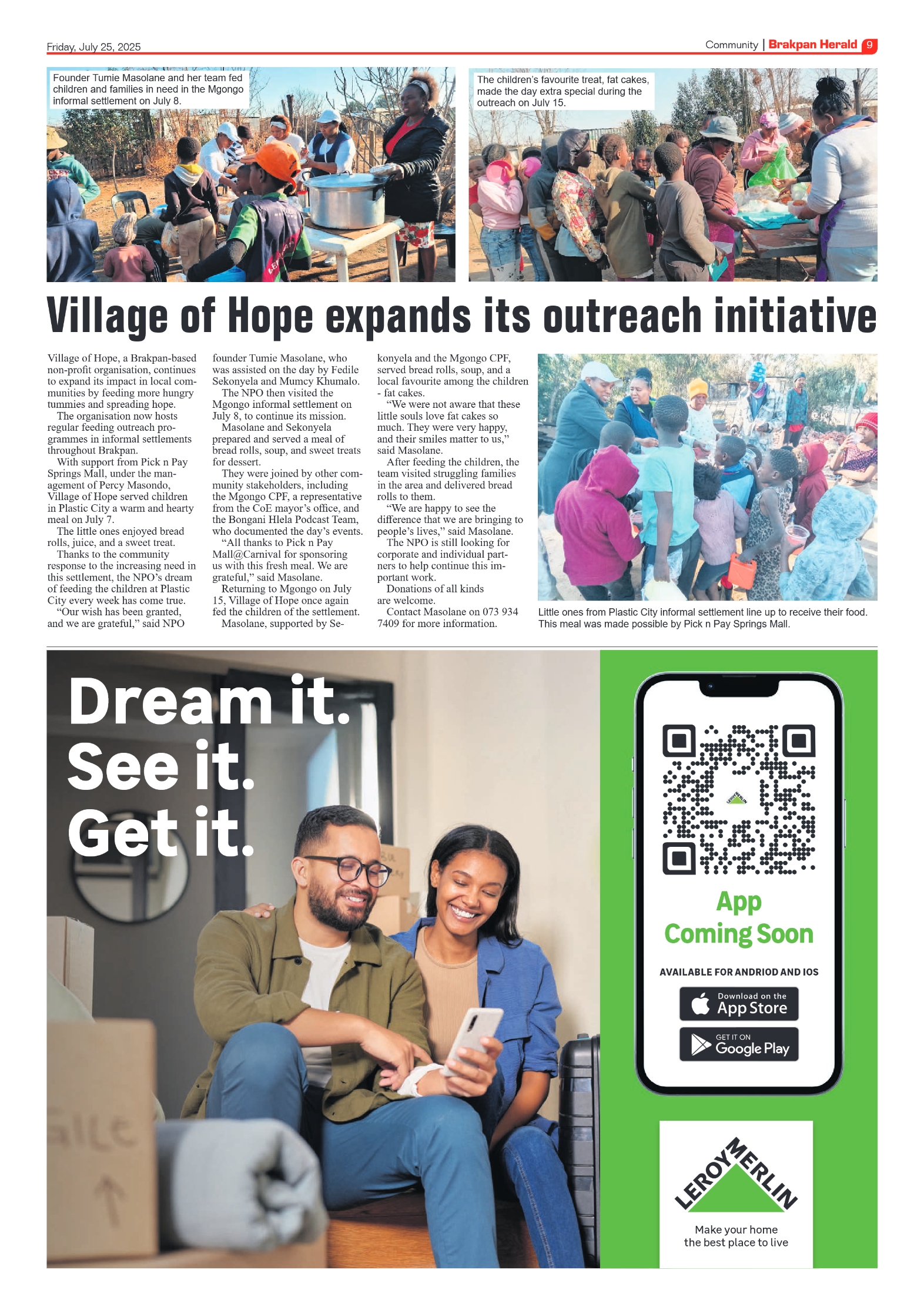 Brakpan Herald 25 July 2025 page 9