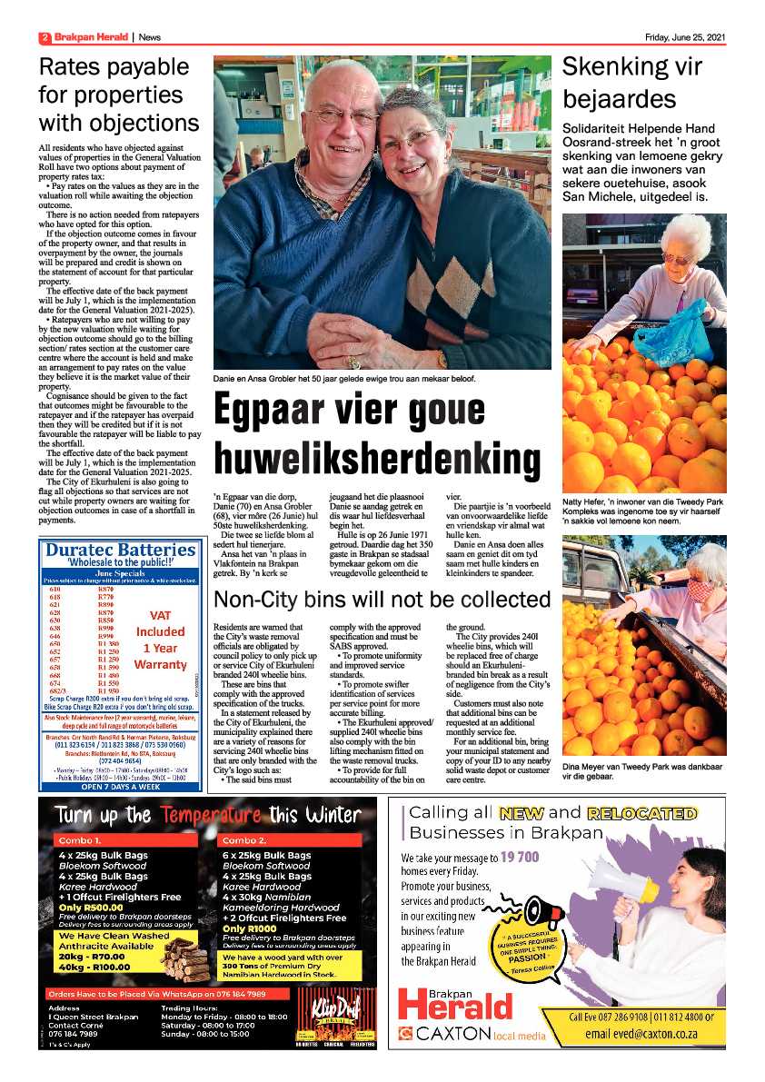 Brakpan Herald 25 June 2021 page 2