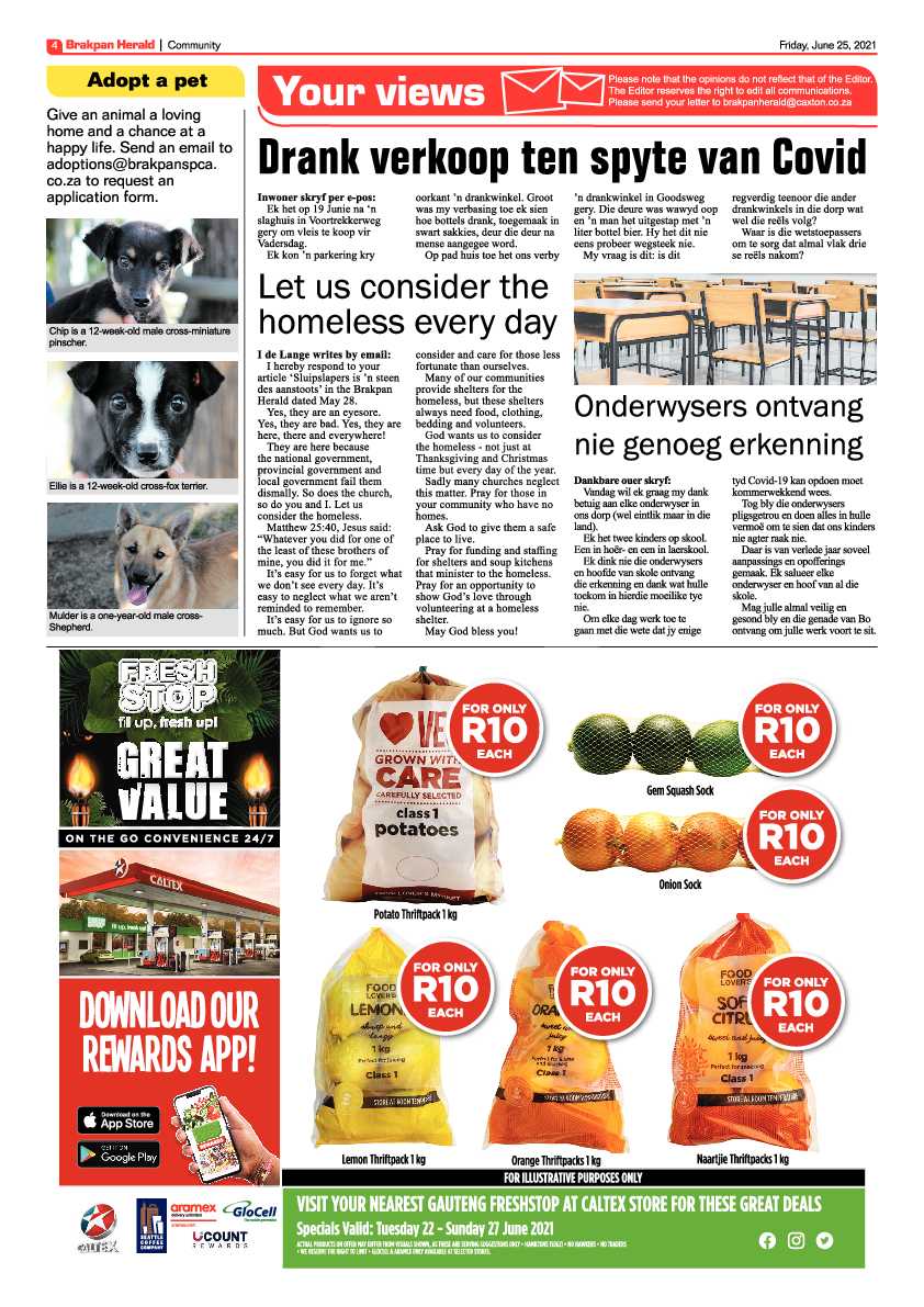 Brakpan Herald 25 June 2021 page 4