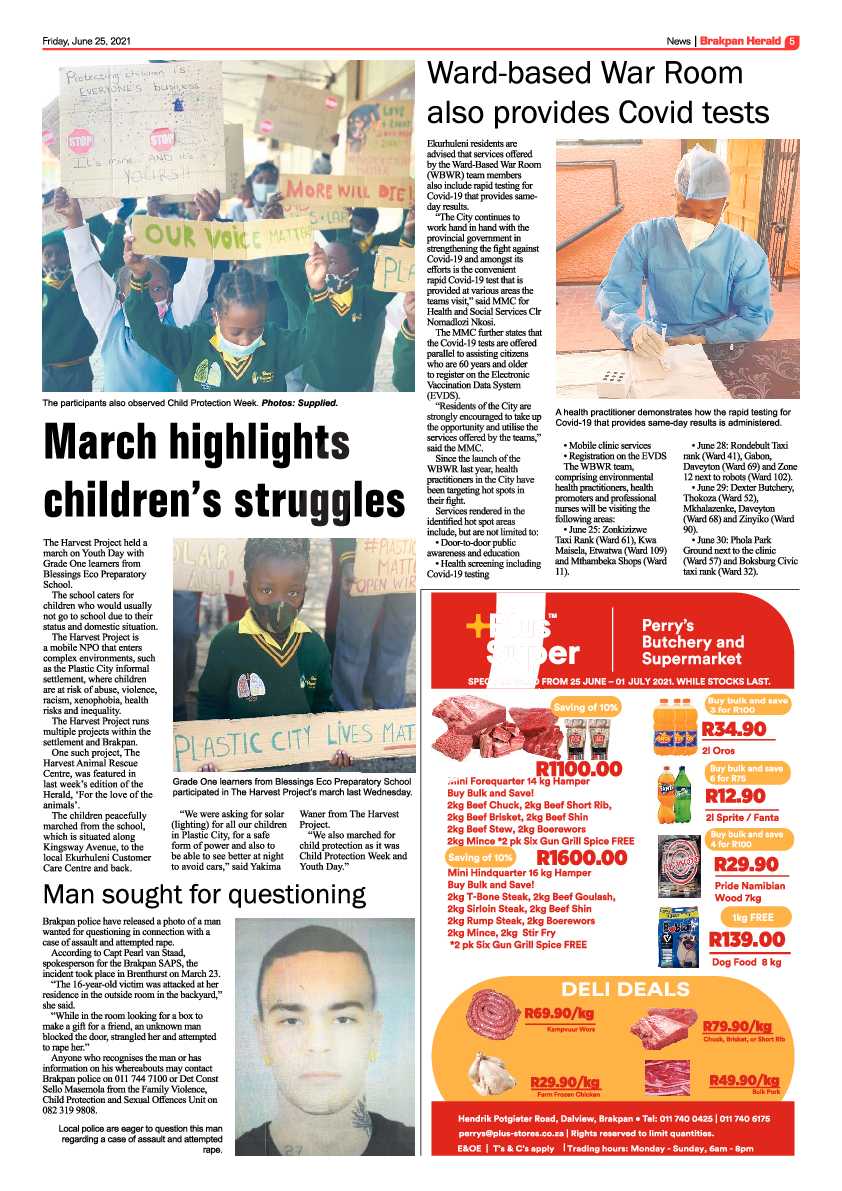 Brakpan Herald 25 June 2021 page 5