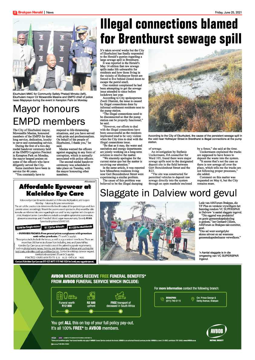 Brakpan Herald 25 June 2021 page 6