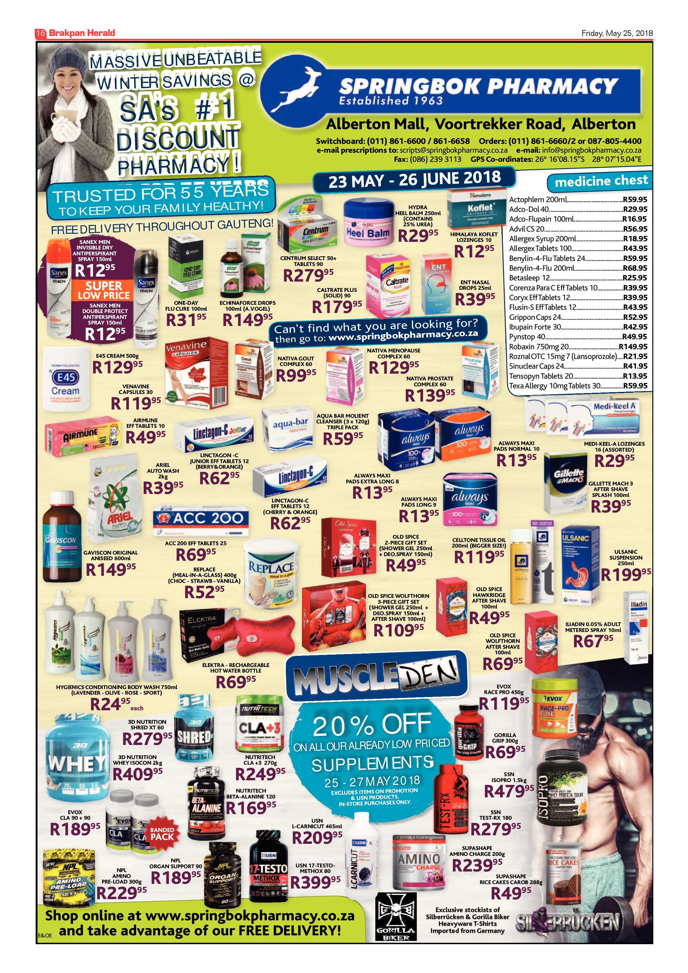 Brakpan Herald 25 May 2018 page 16