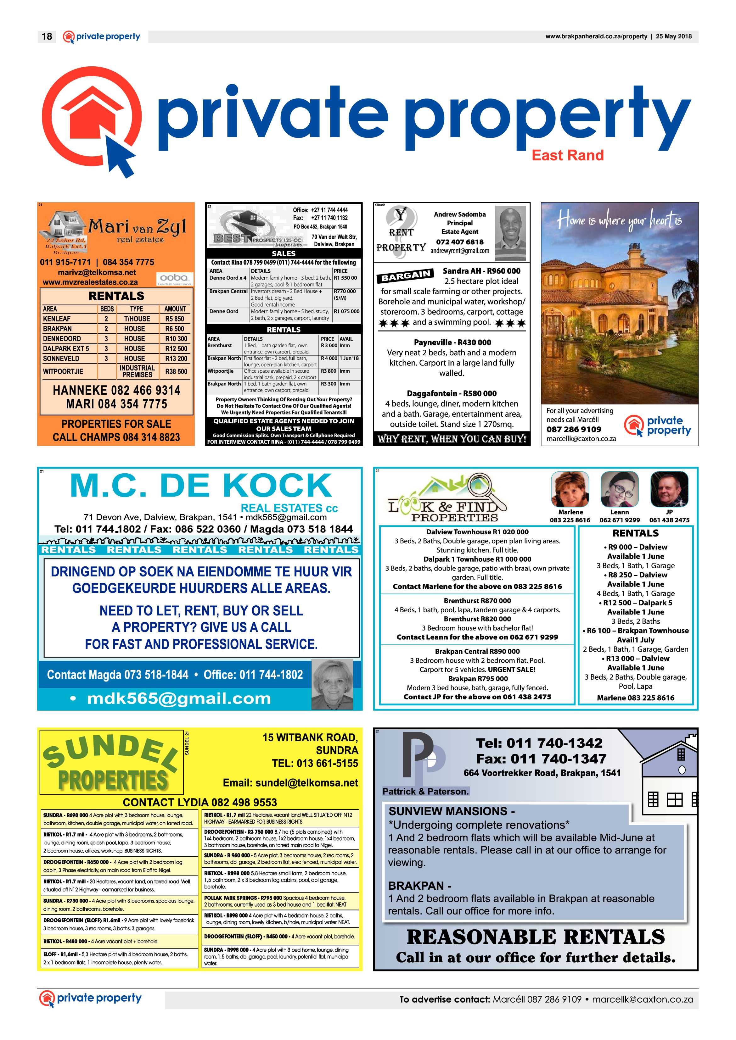 Brakpan Herald 25 May 2018 page 18