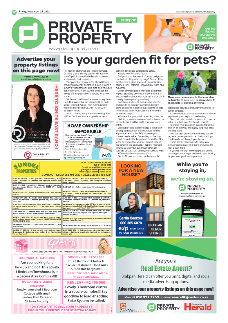 Brakpan Herald 25 Nov 2022 page 12