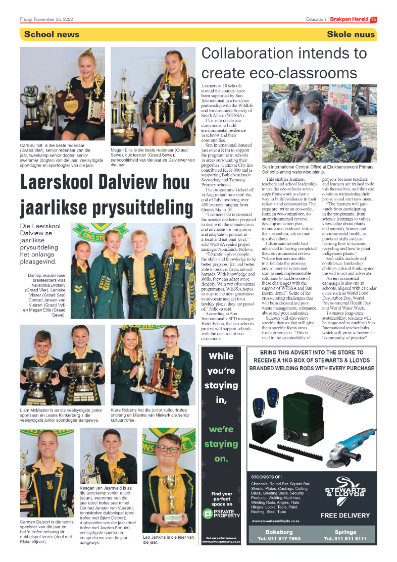 Brakpan Herald 25 Nov 2022 page 15