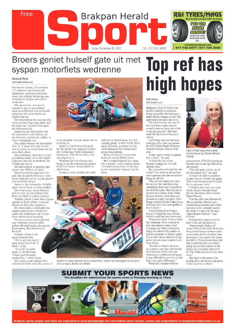 Brakpan Herald 25 Nov 2022 page 16