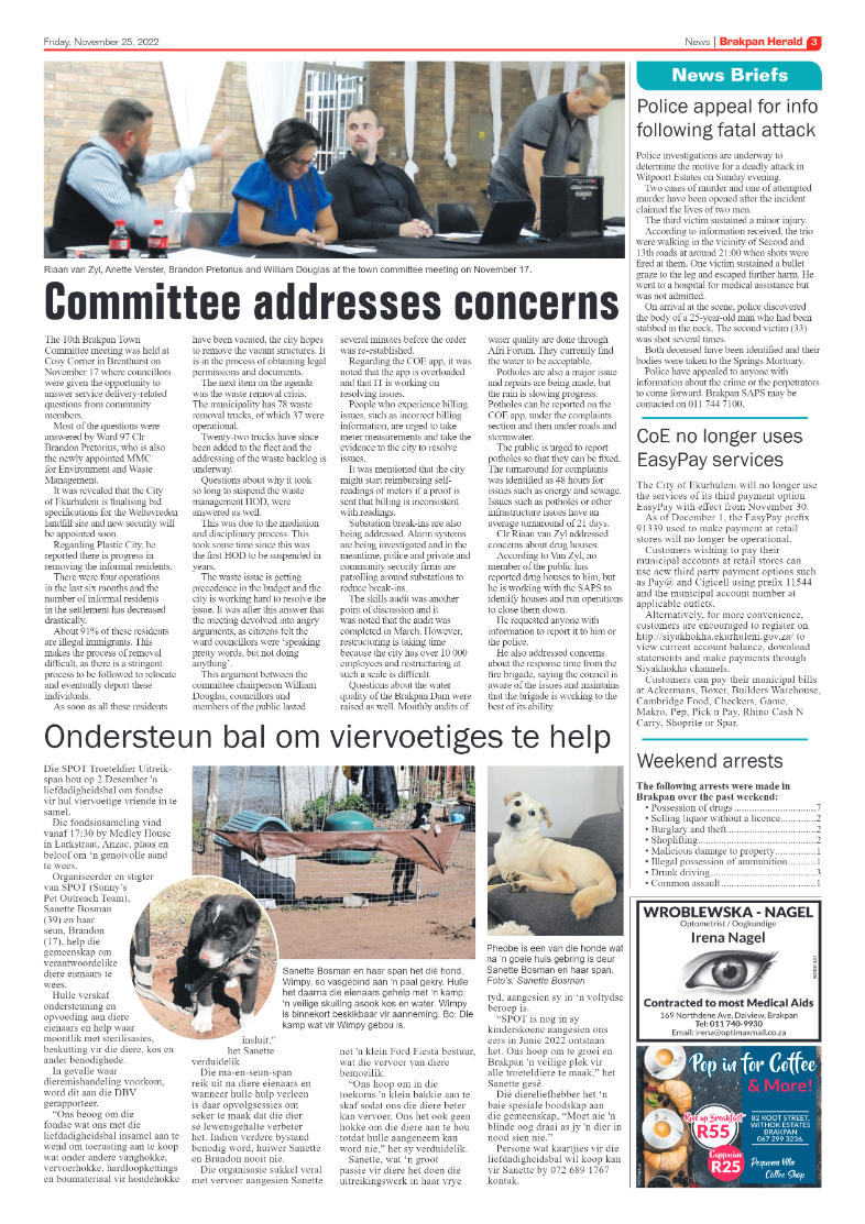 Brakpan Herald 25 Nov 2022 page 3