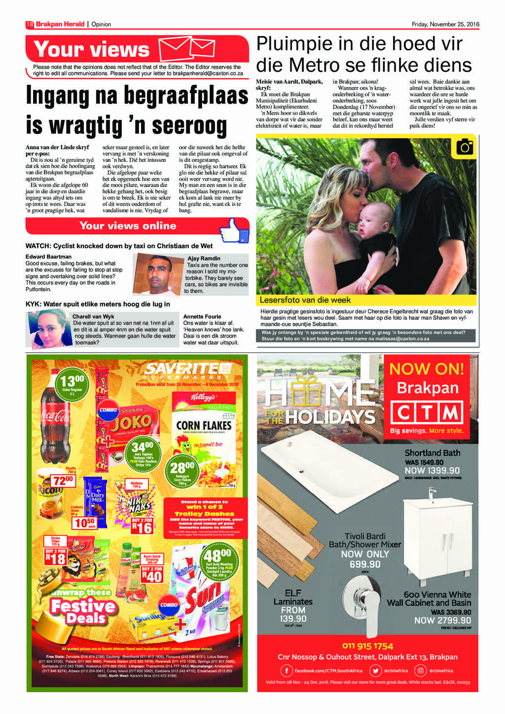 Brakpan Herald 25 November 2016 page 18