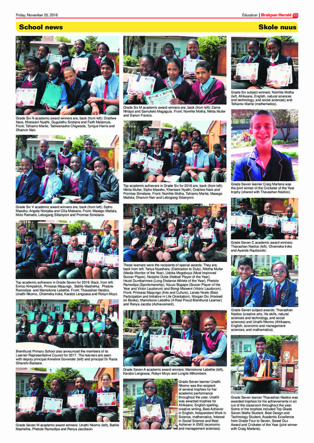 Brakpan Herald 25 November 2016 page 23