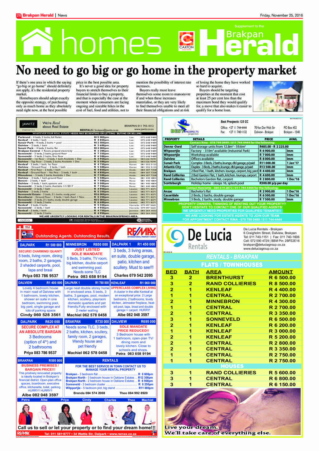 Brakpan Herald 25 November 2016 page 26