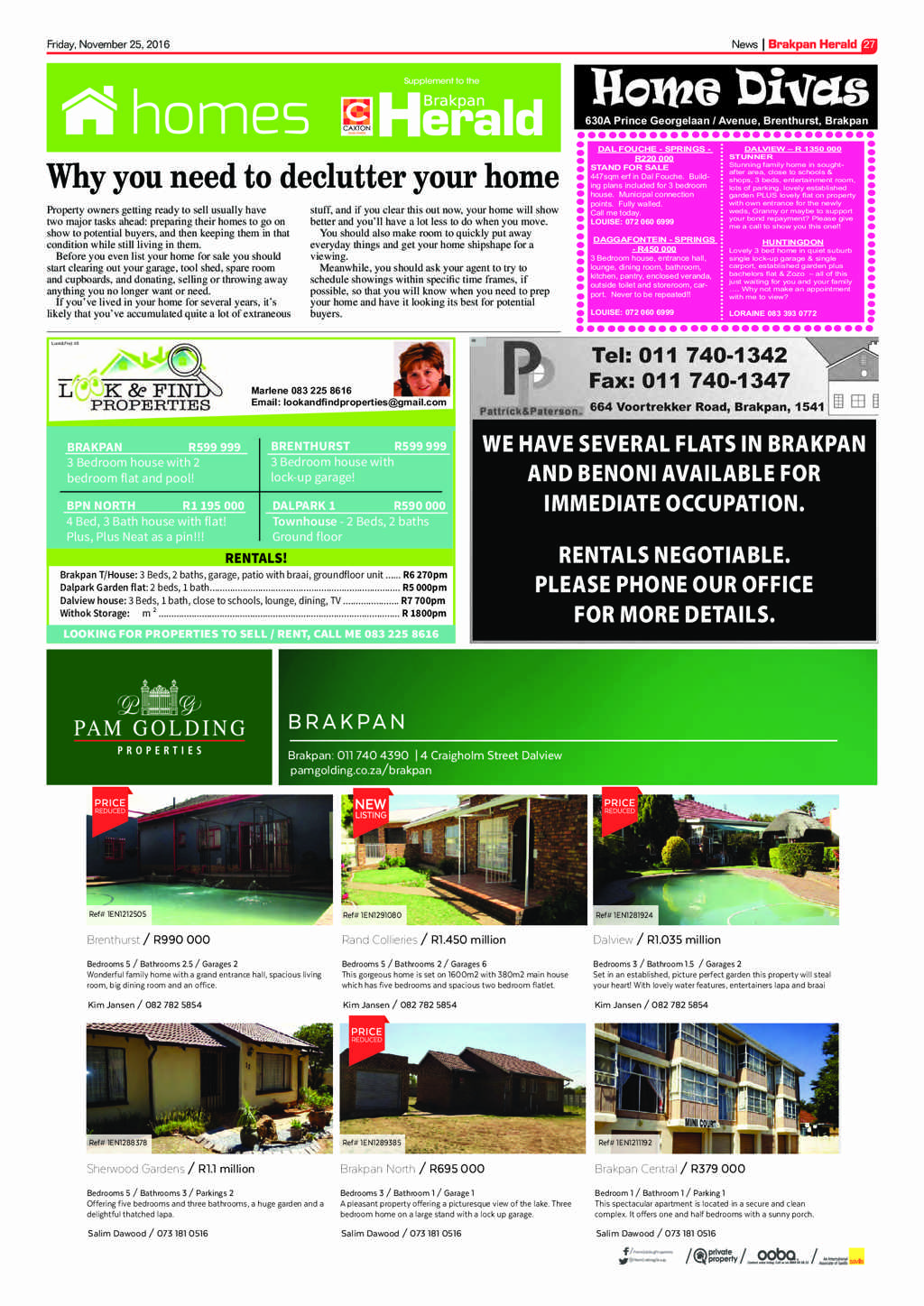 Brakpan Herald 25 November 2016 page 27