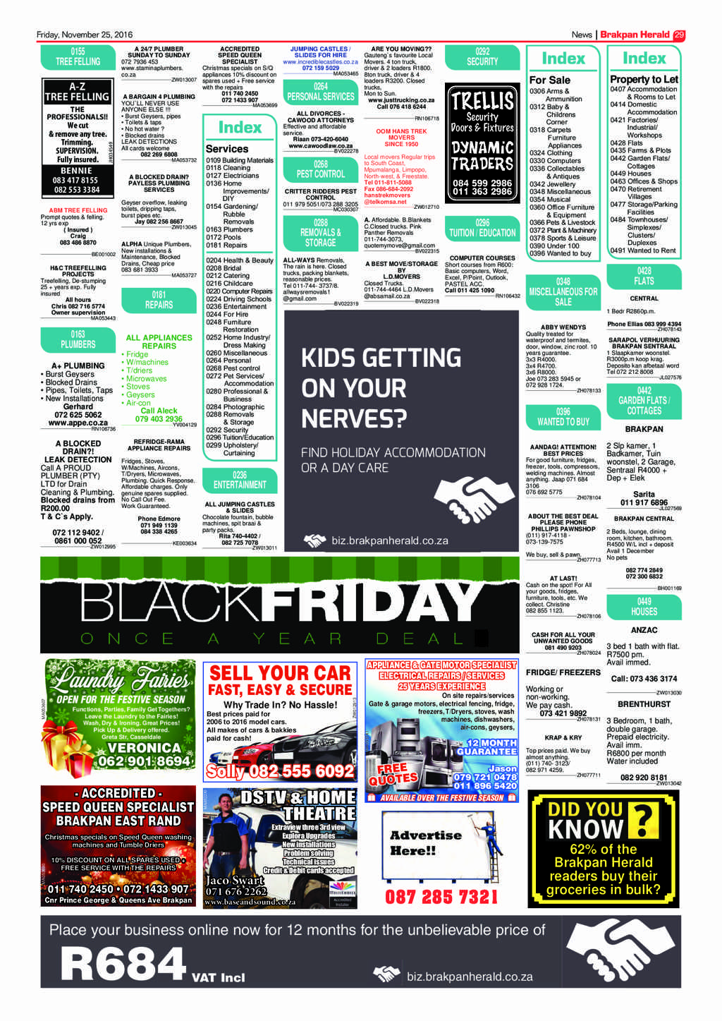 Brakpan Herald 25 November 2016 page 29