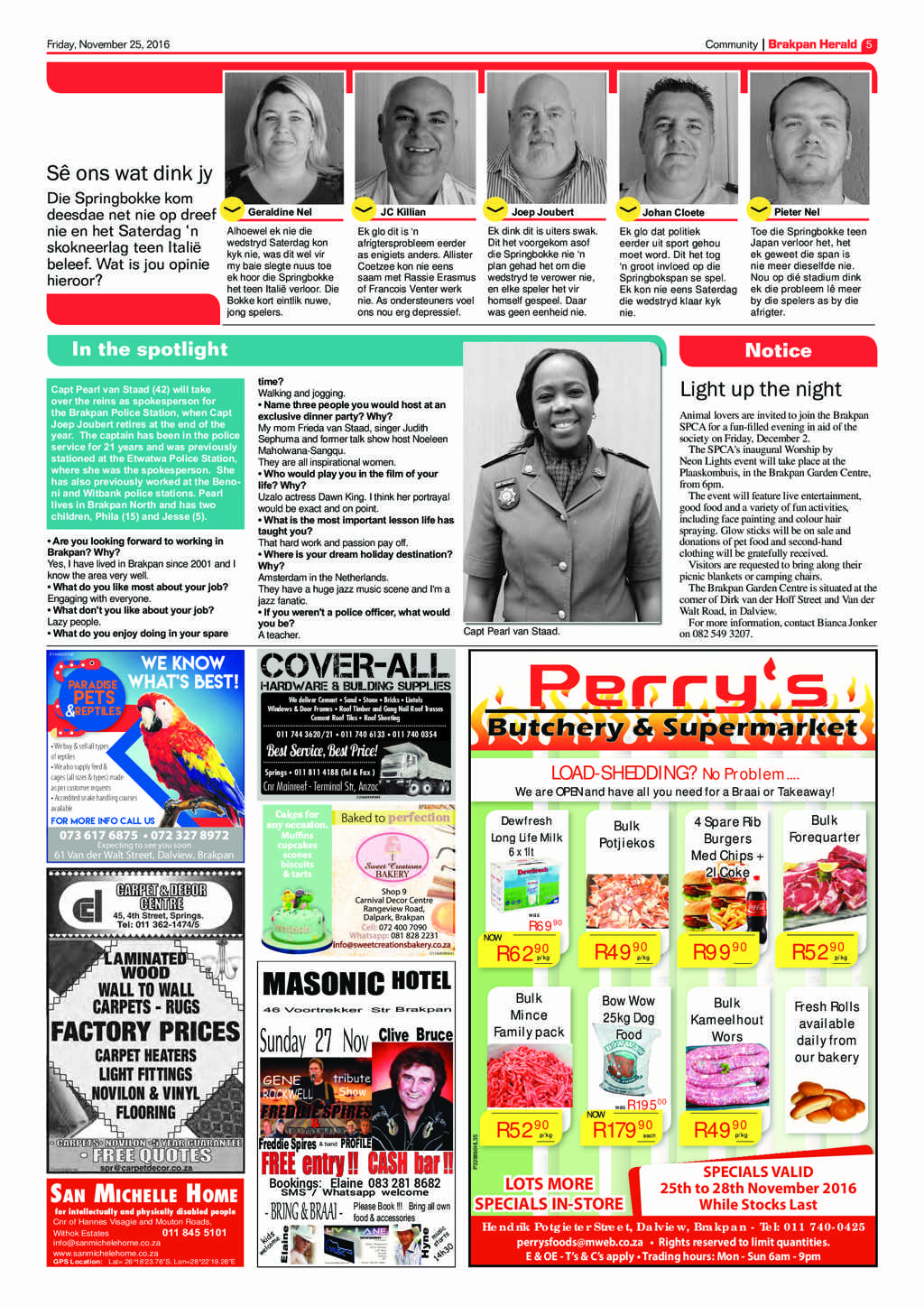 Brakpan Herald 25 November 2016 page 5