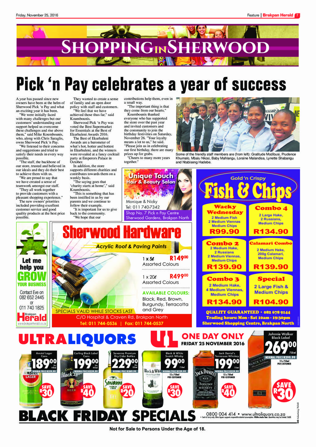 Brakpan Herald 25 November 2016 page 7