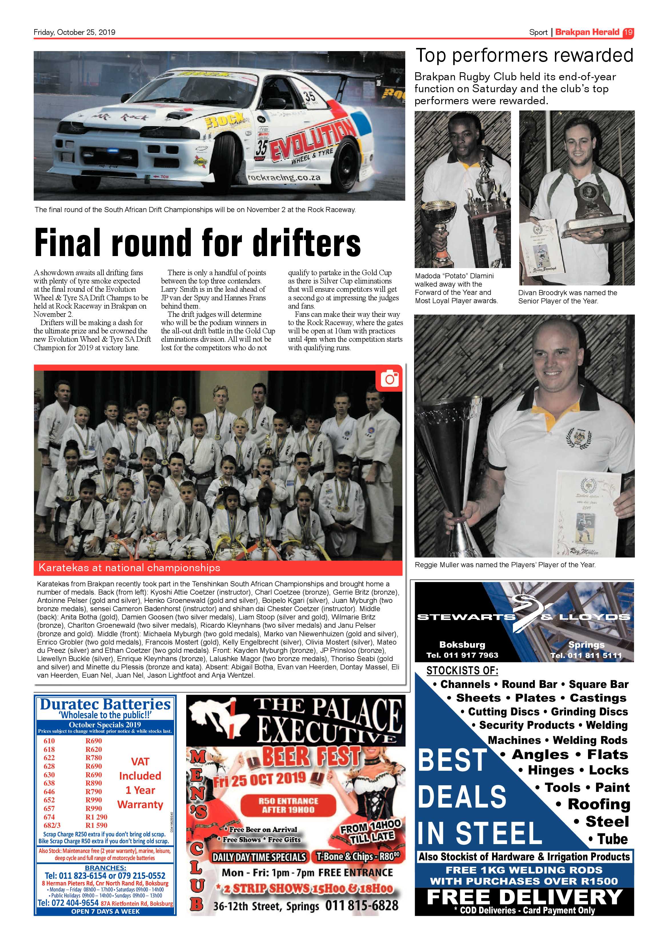 Brakpan Herald 25 October 2019 page 19