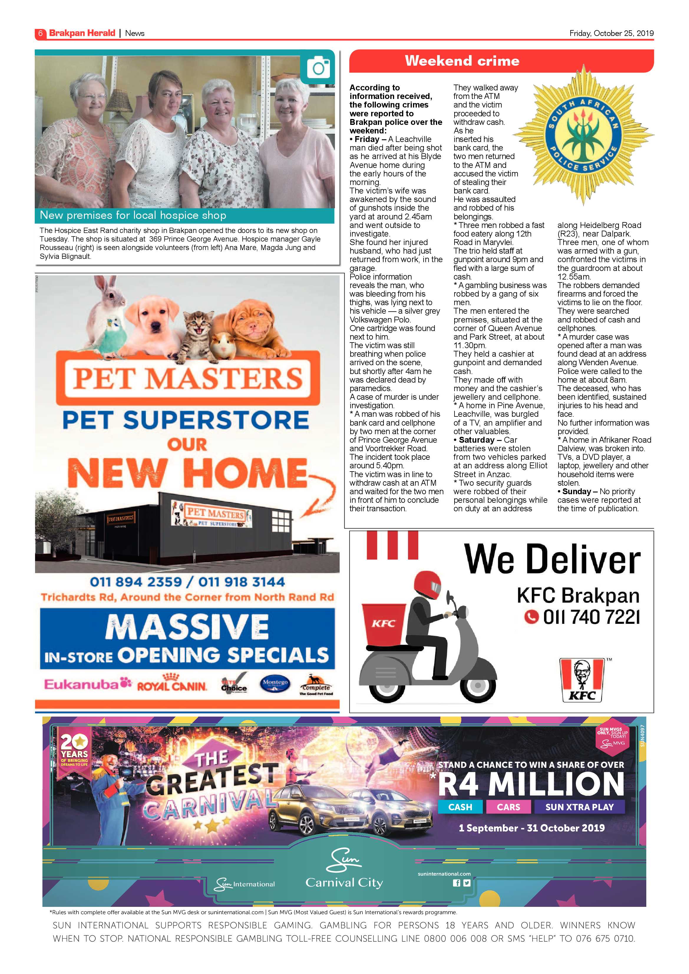 Brakpan Herald 25 October 2019 page 6