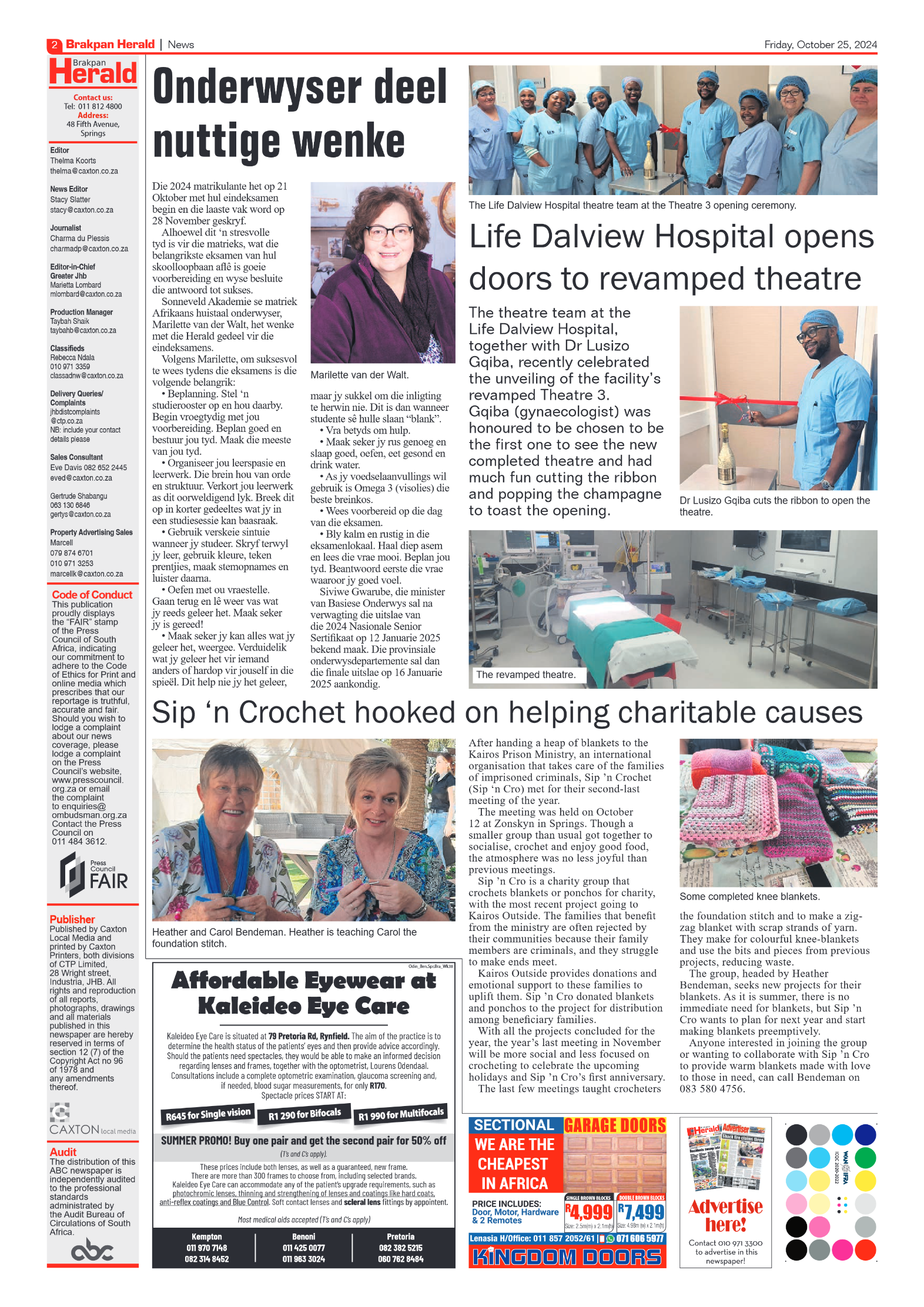 Brakpan Herald 25 October 2024 page 2