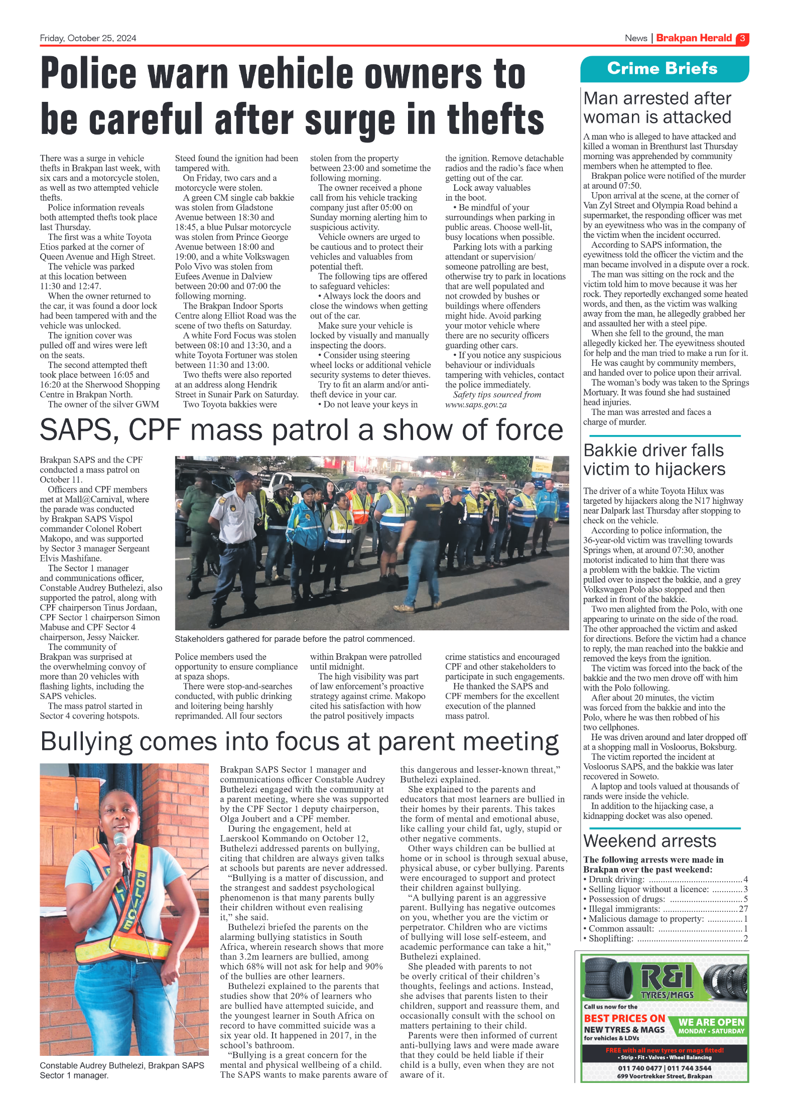 Brakpan Herald 25 October 2024 page 3
