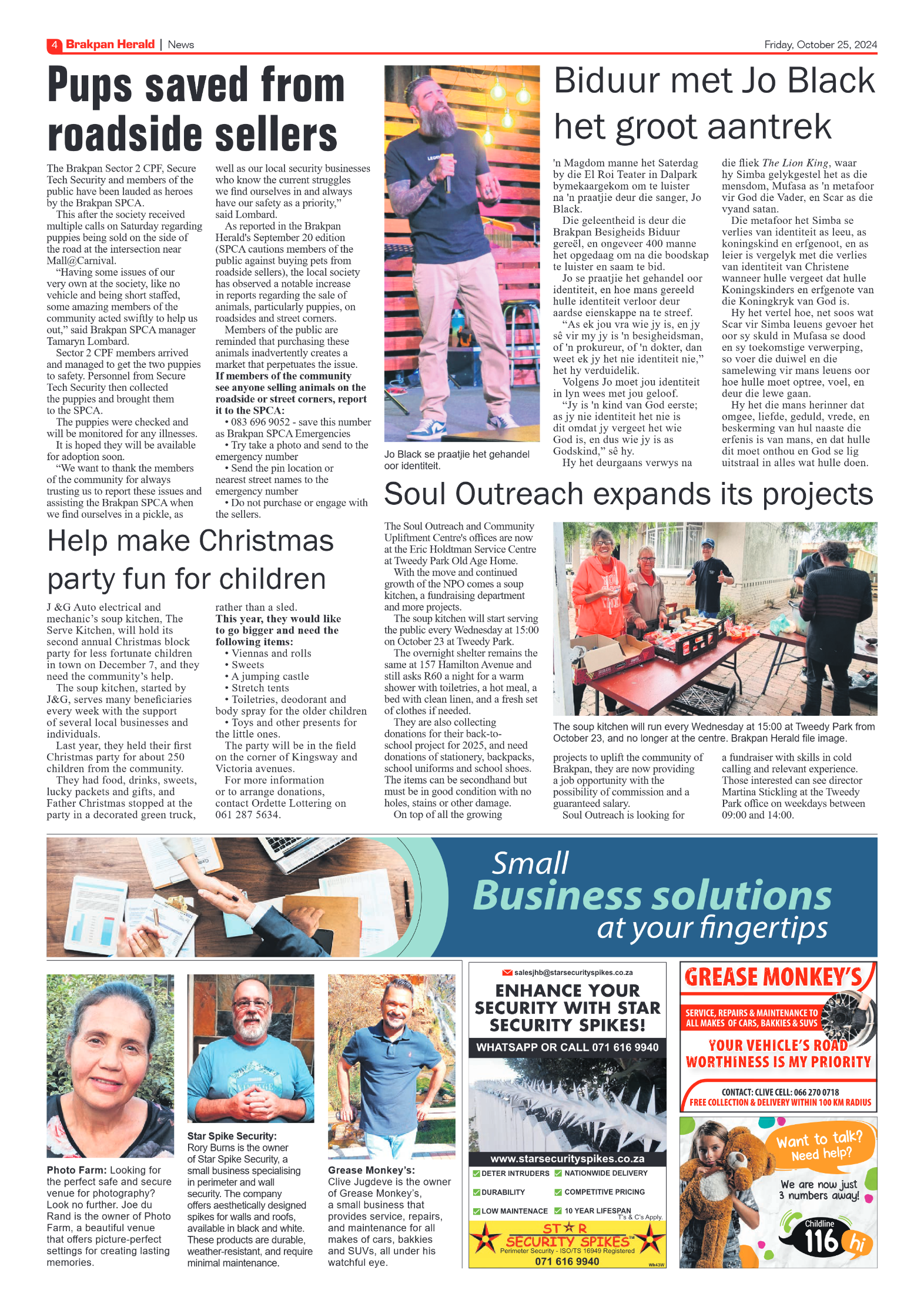 Brakpan Herald 25 October 2024 page 4
