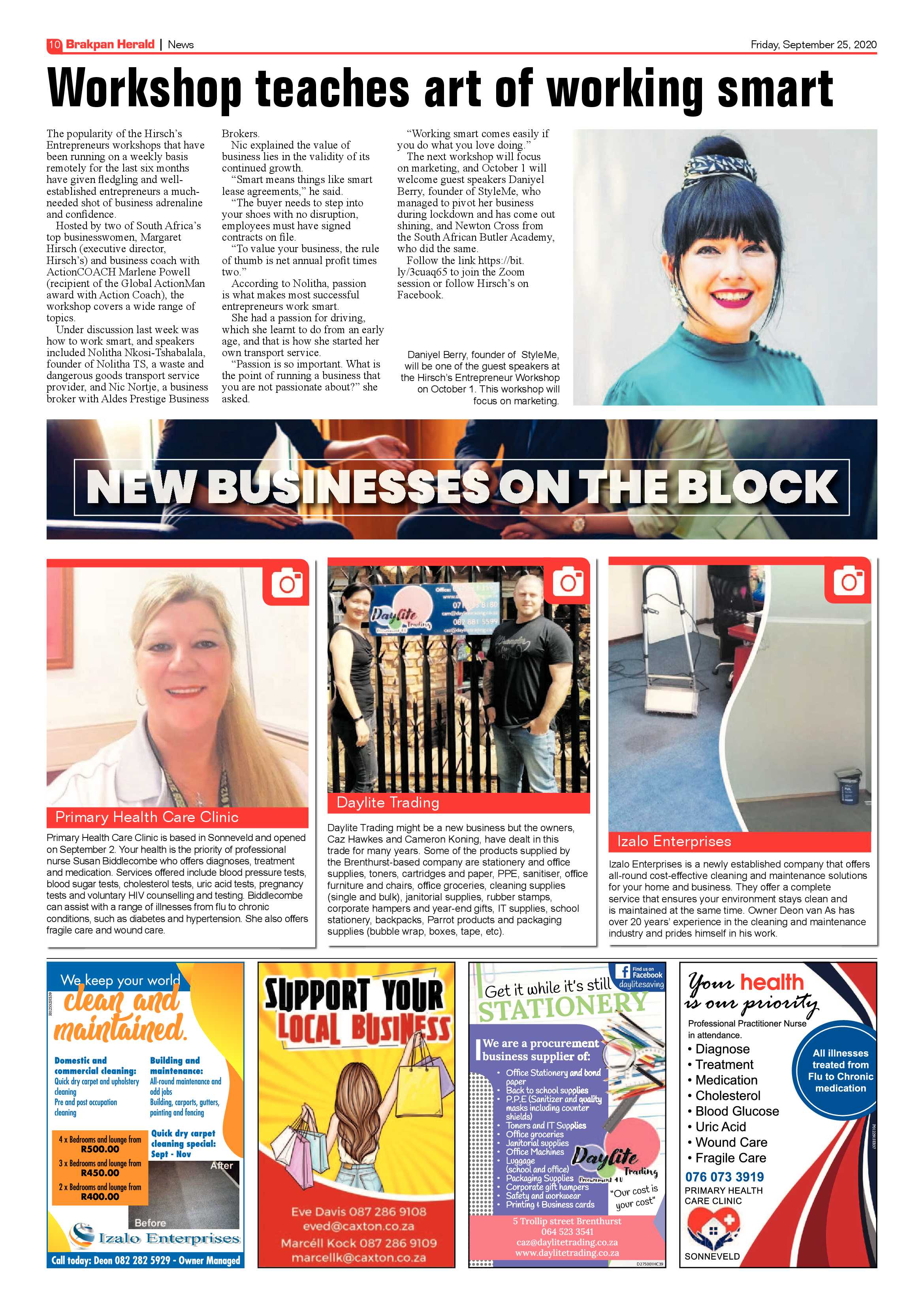 Brakpan Herald 25 September 2020 page 10