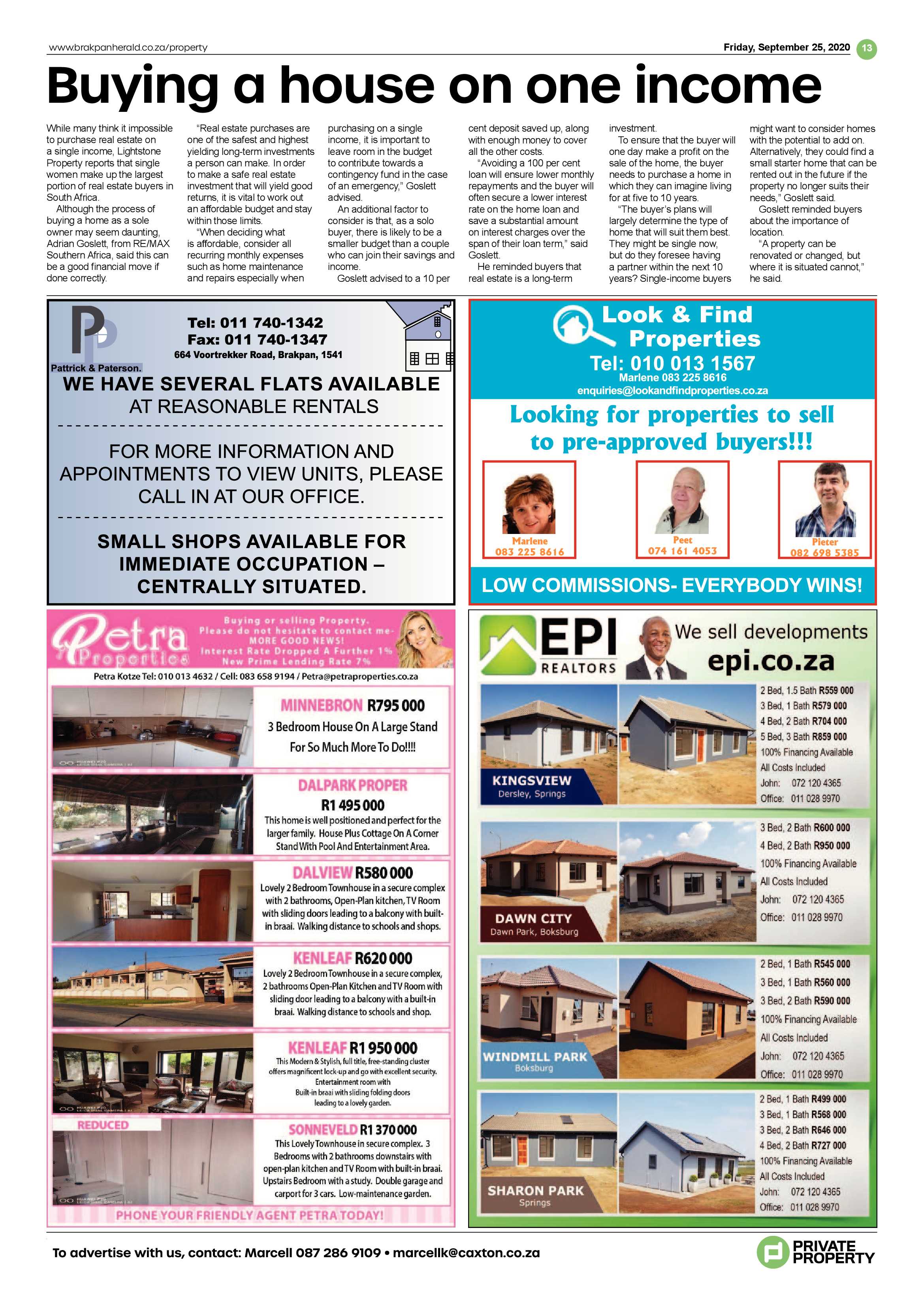 Brakpan Herald 25 September 2020 page 13