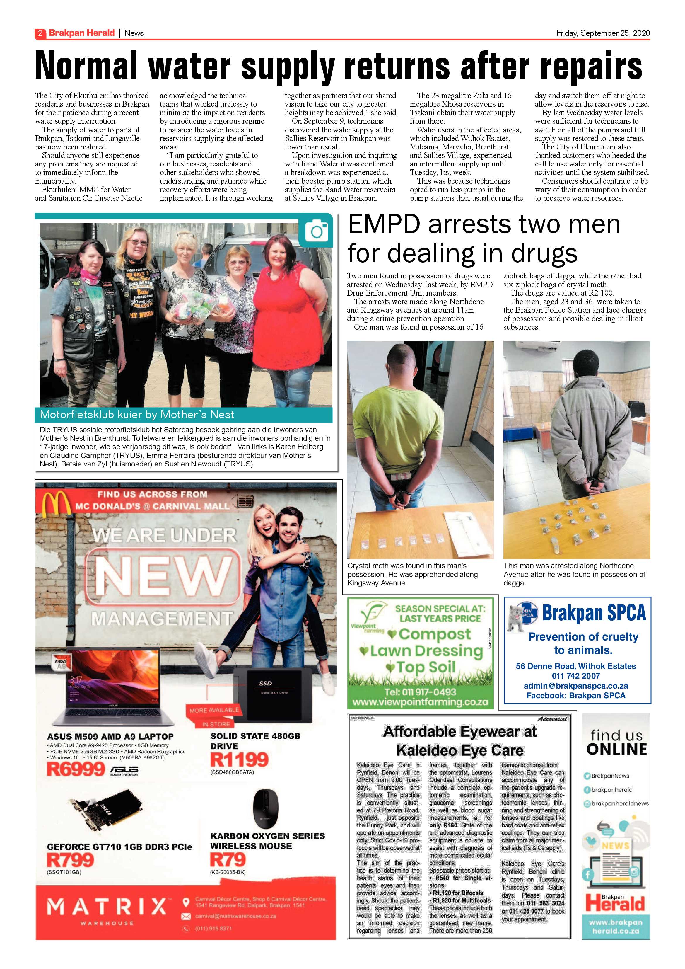 Brakpan Herald 25 September 2020 page 2