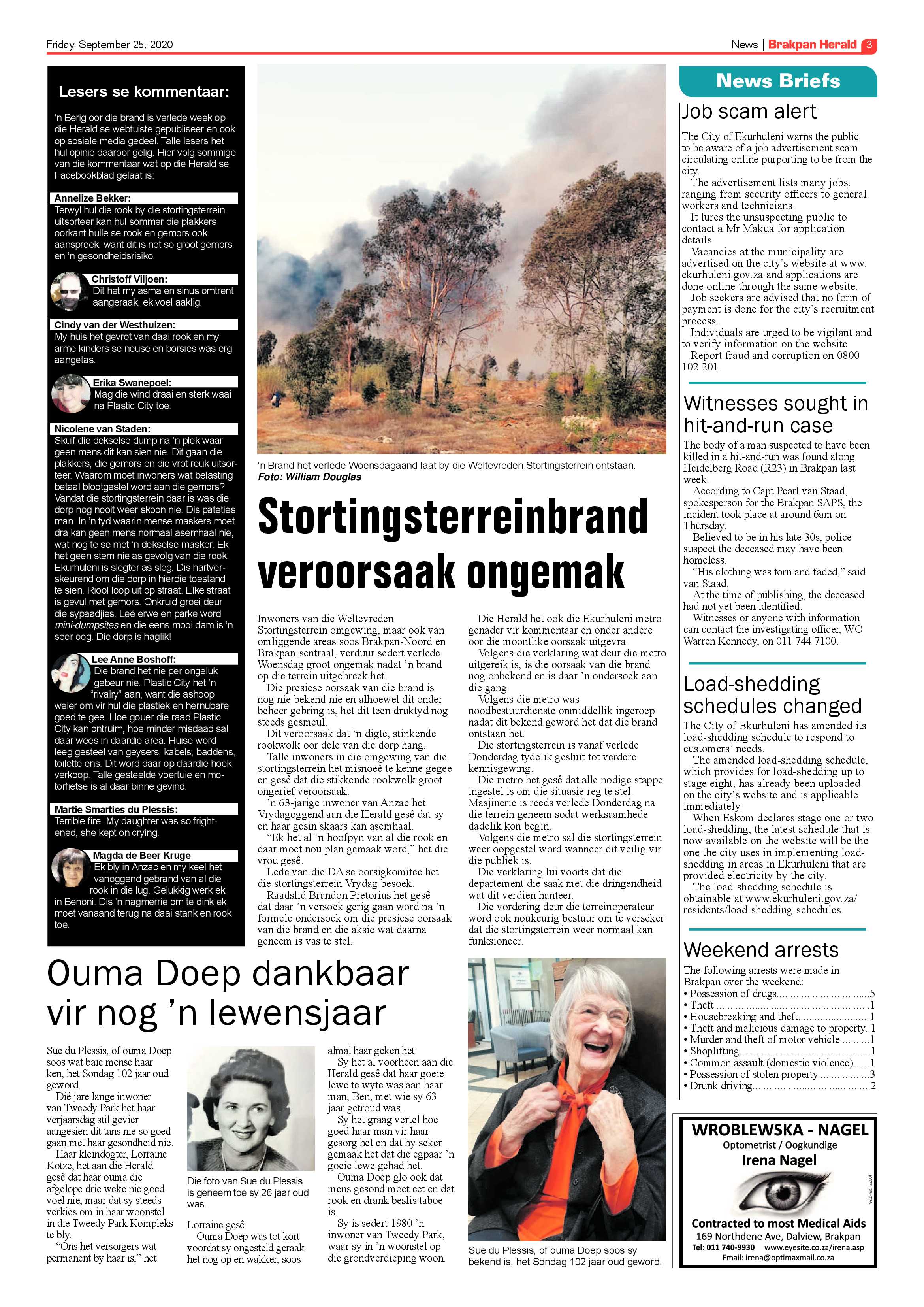Brakpan Herald 25 September 2020 page 3