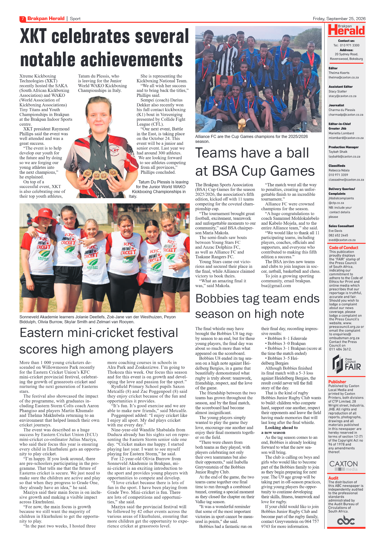 Brakpan Herald 25 September 2026 page 7