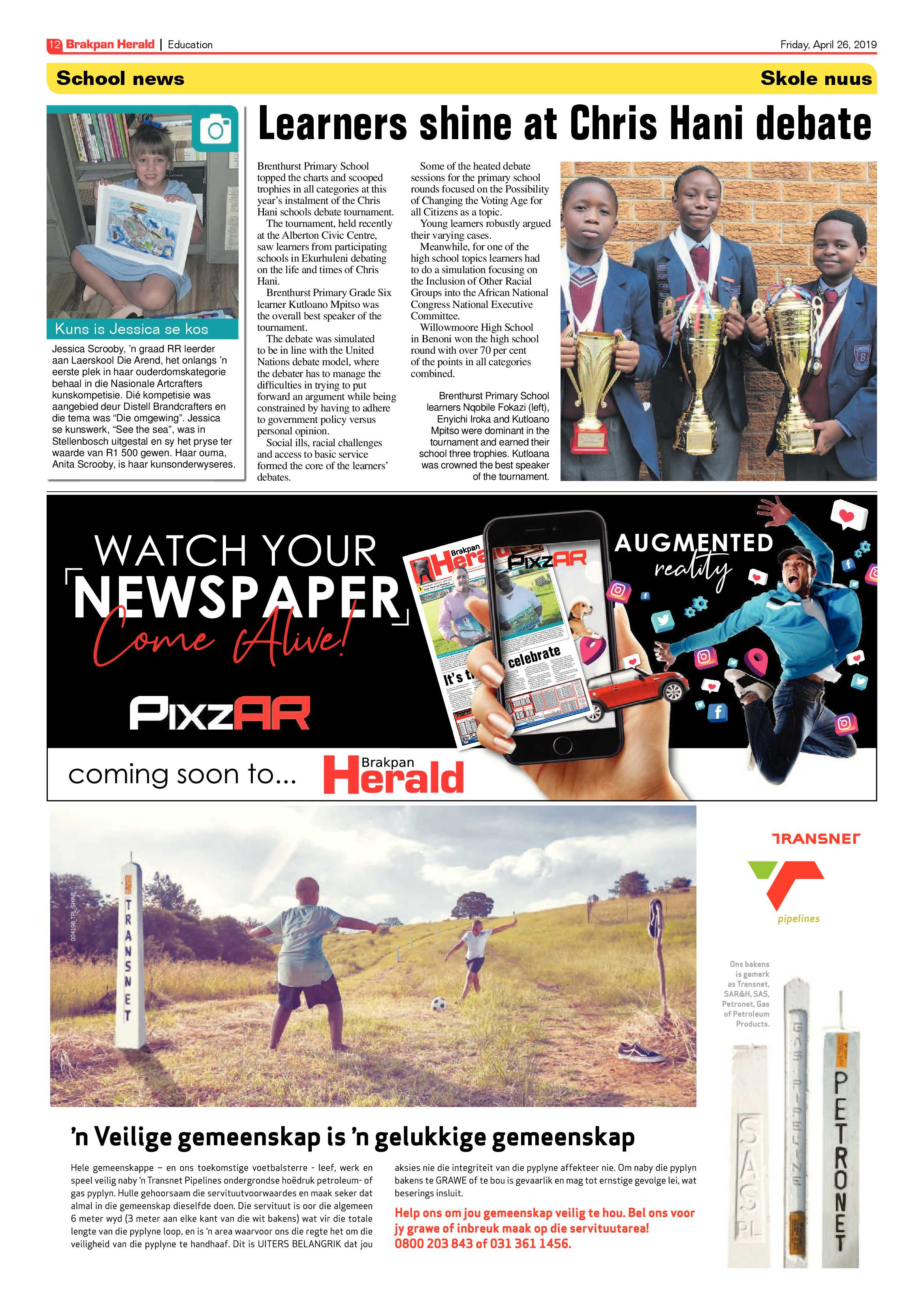 Brakpan Herald 26 April 2019 page 12
