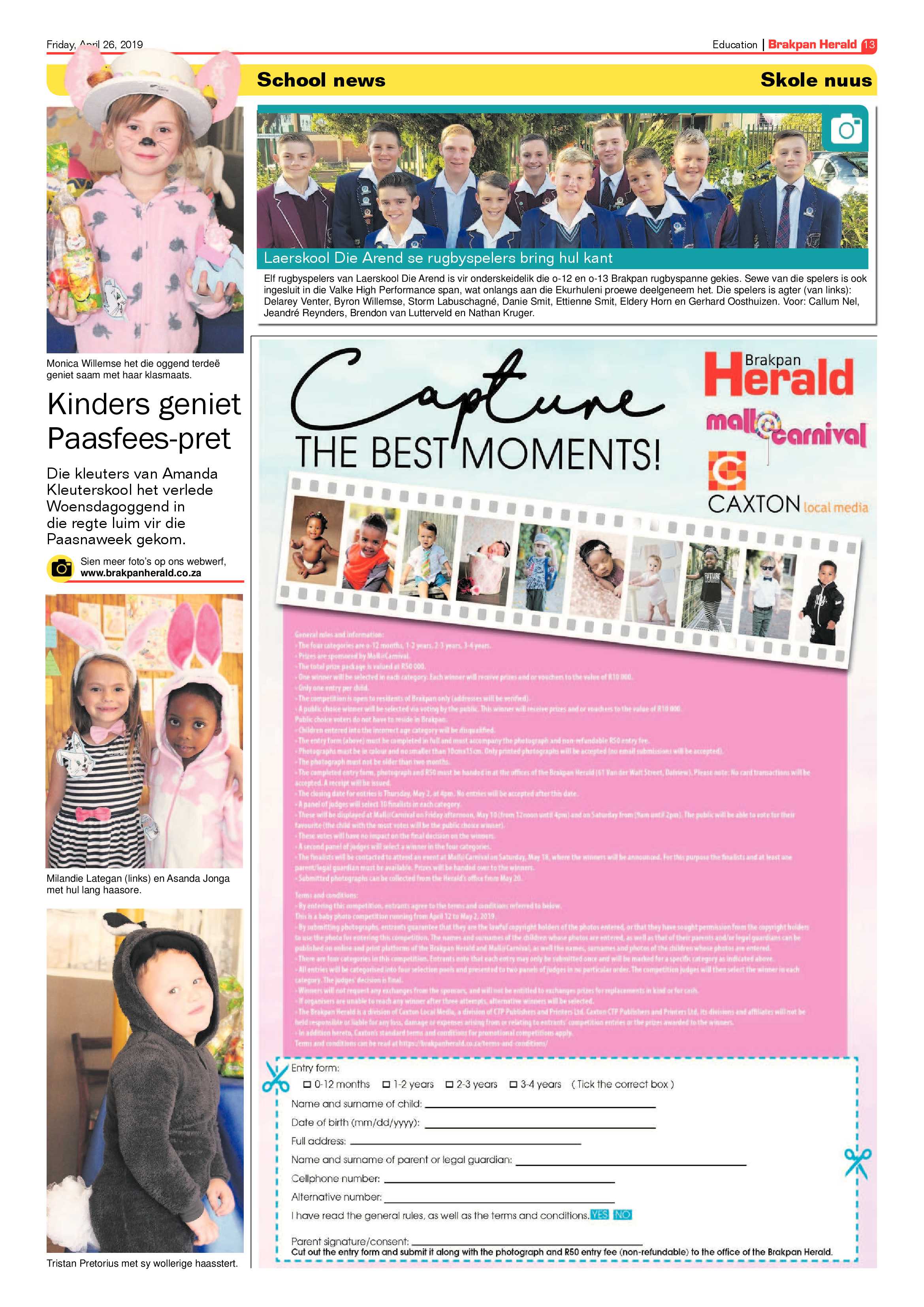 Brakpan Herald 26 April 2019 page 13