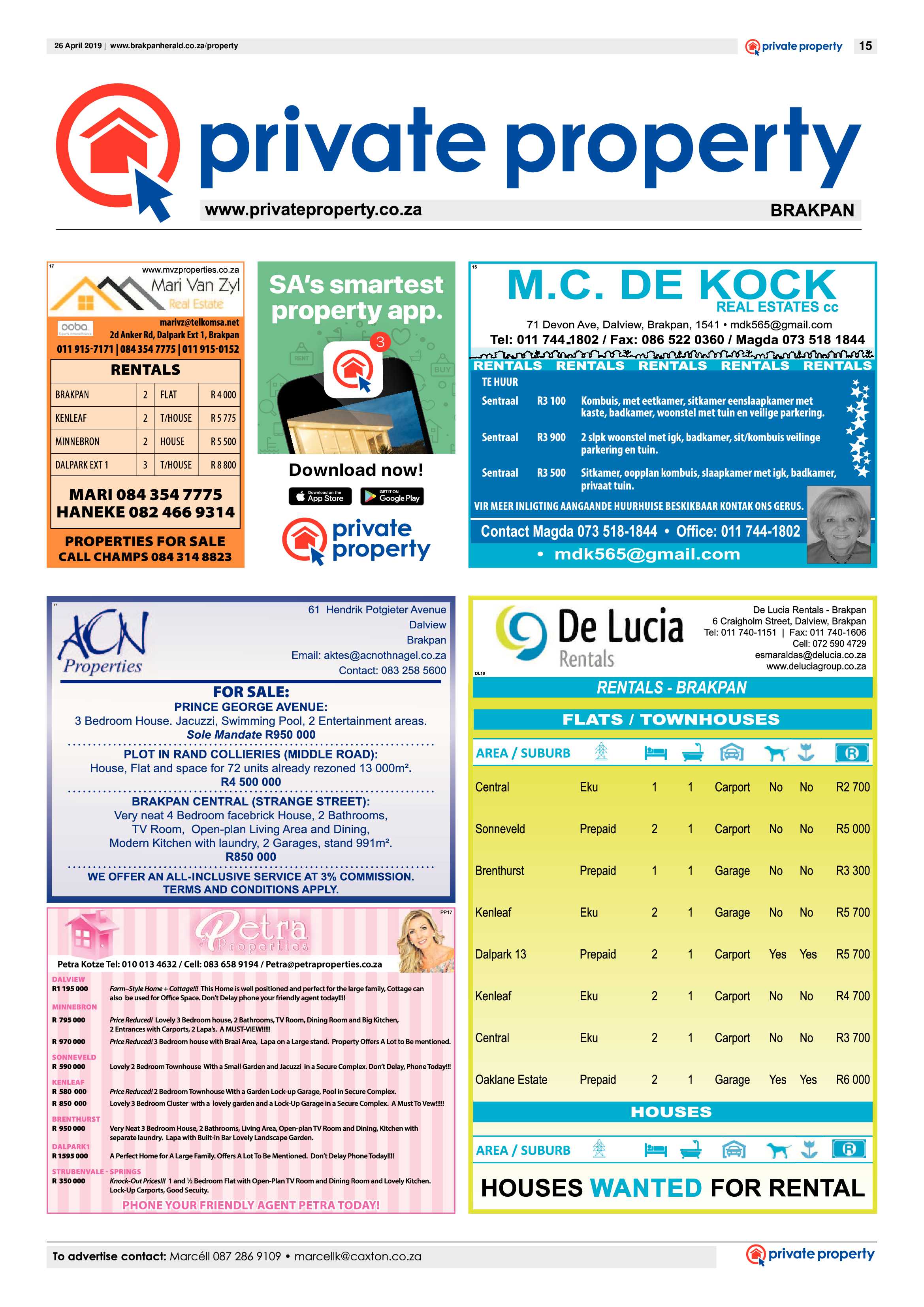 Brakpan Herald 26 April 2019 page 15