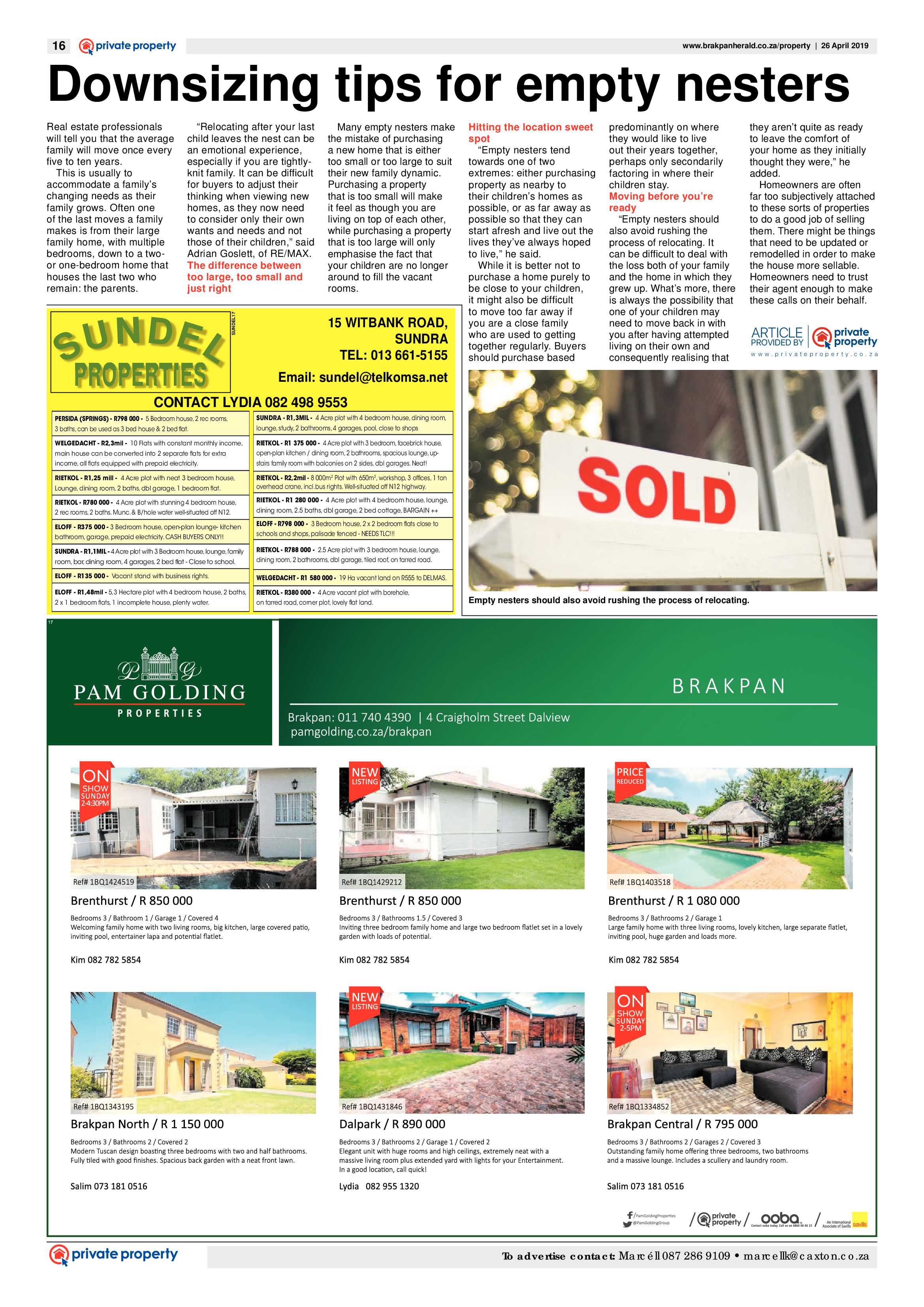 Brakpan Herald 26 April 2019 page 16