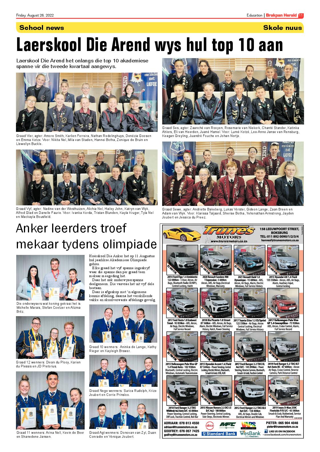 Brakpan Herald 26 Aug 2022 page 11