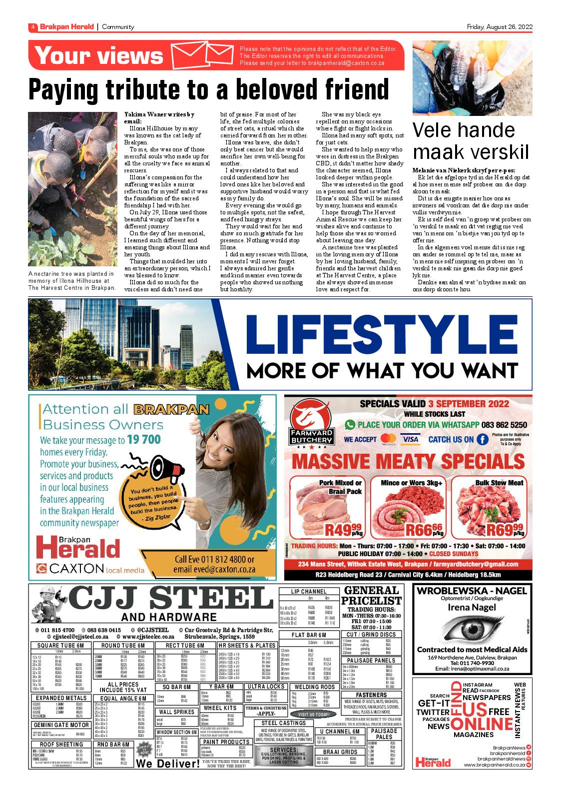 Brakpan Herald 26 Aug 2022 page 4